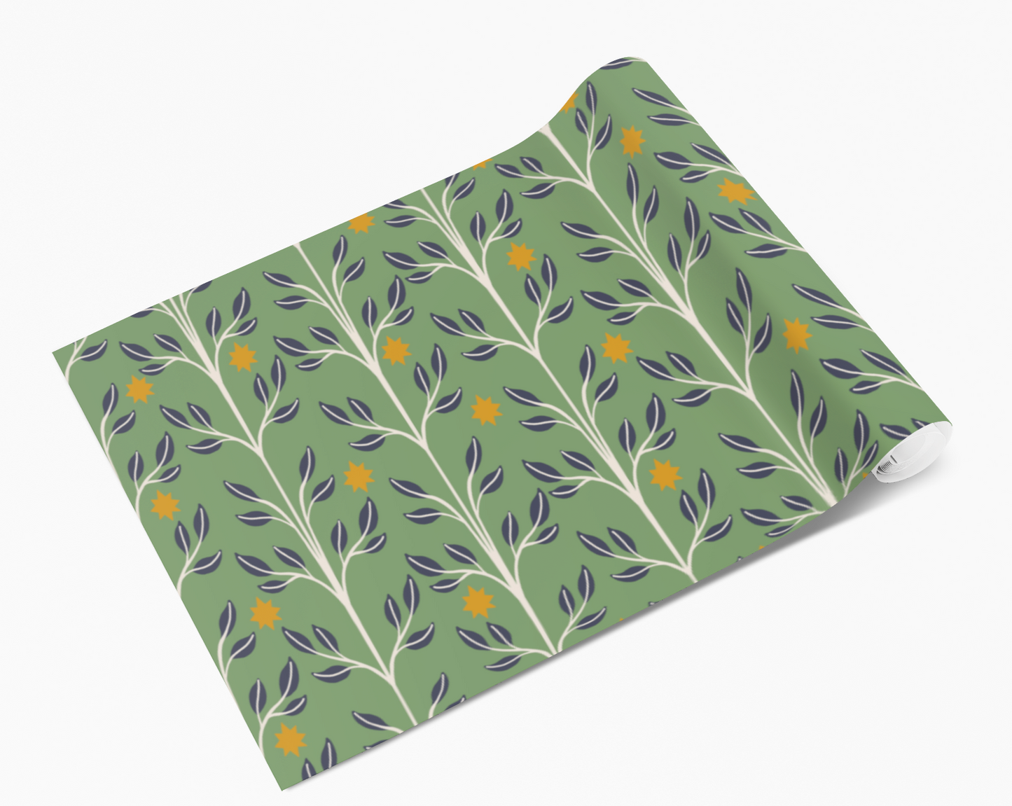 Sage Green Crops Stems Self Adhesive Vinyl