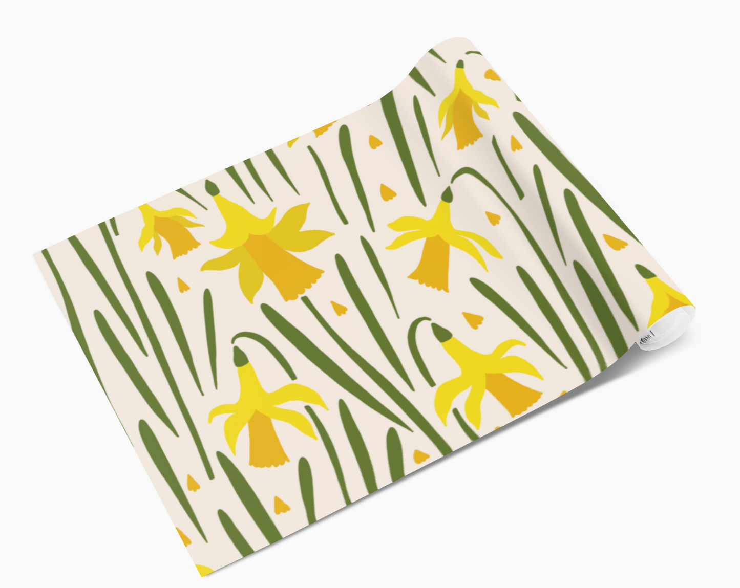 Yellow Daffodil Flowers Self Adhesive Vinyl