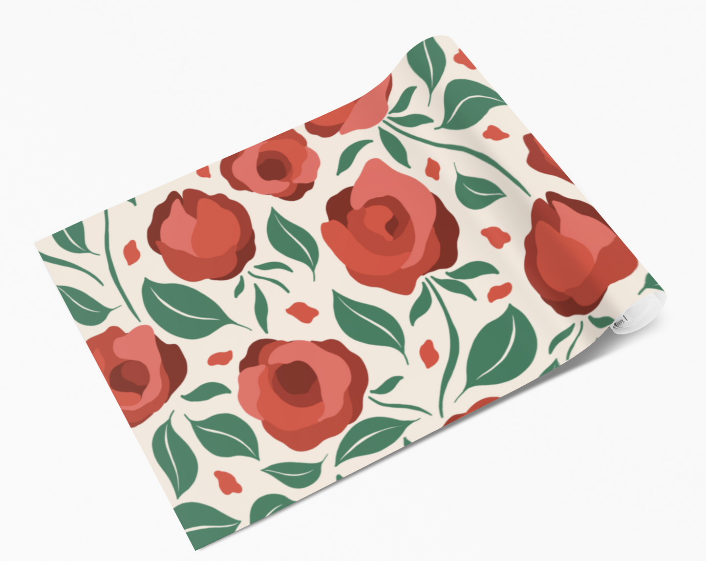 Red Roses Floral Self Adhesive Vinyl