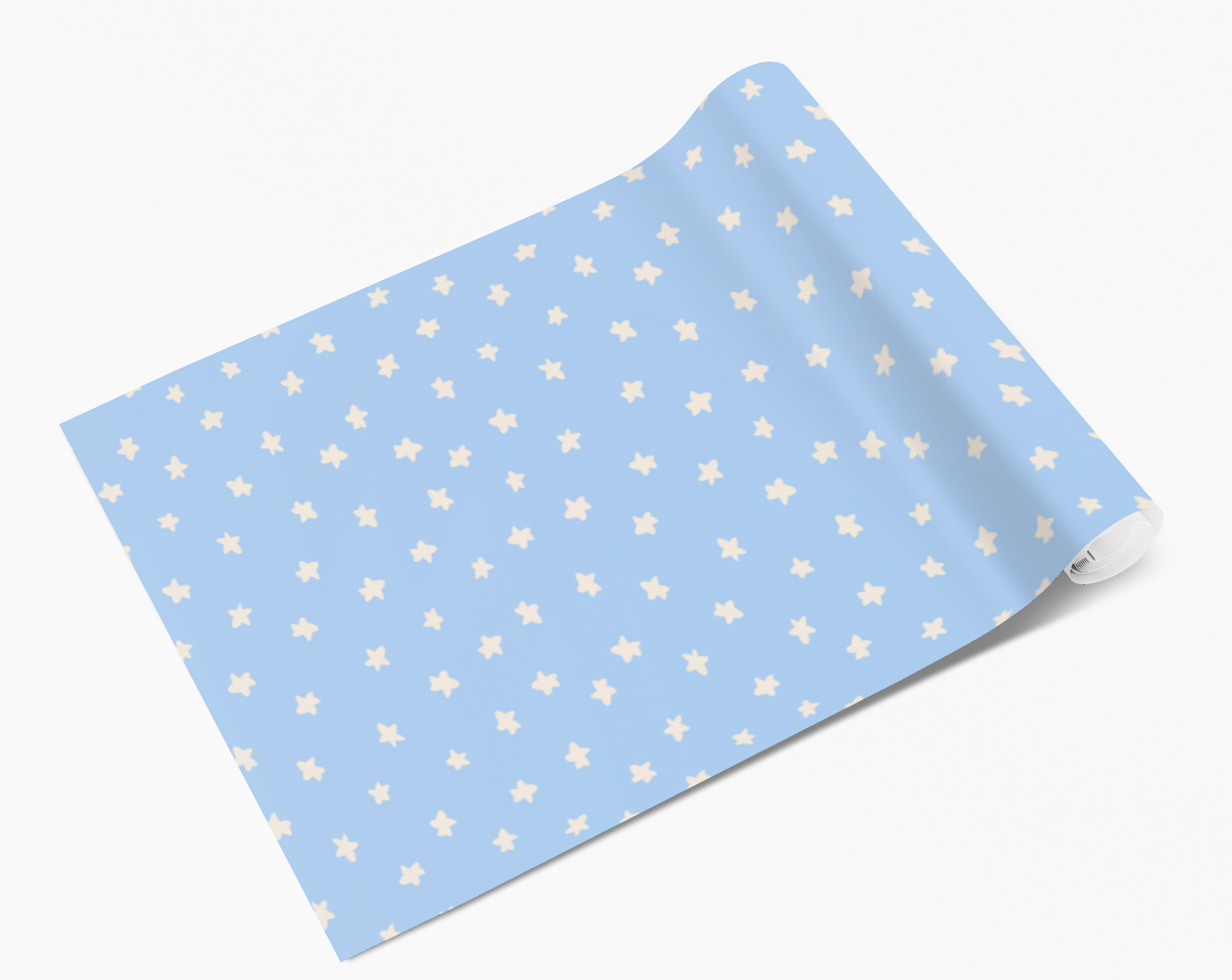 Baby Blue Micro Stars Self Adhesive Vinyl