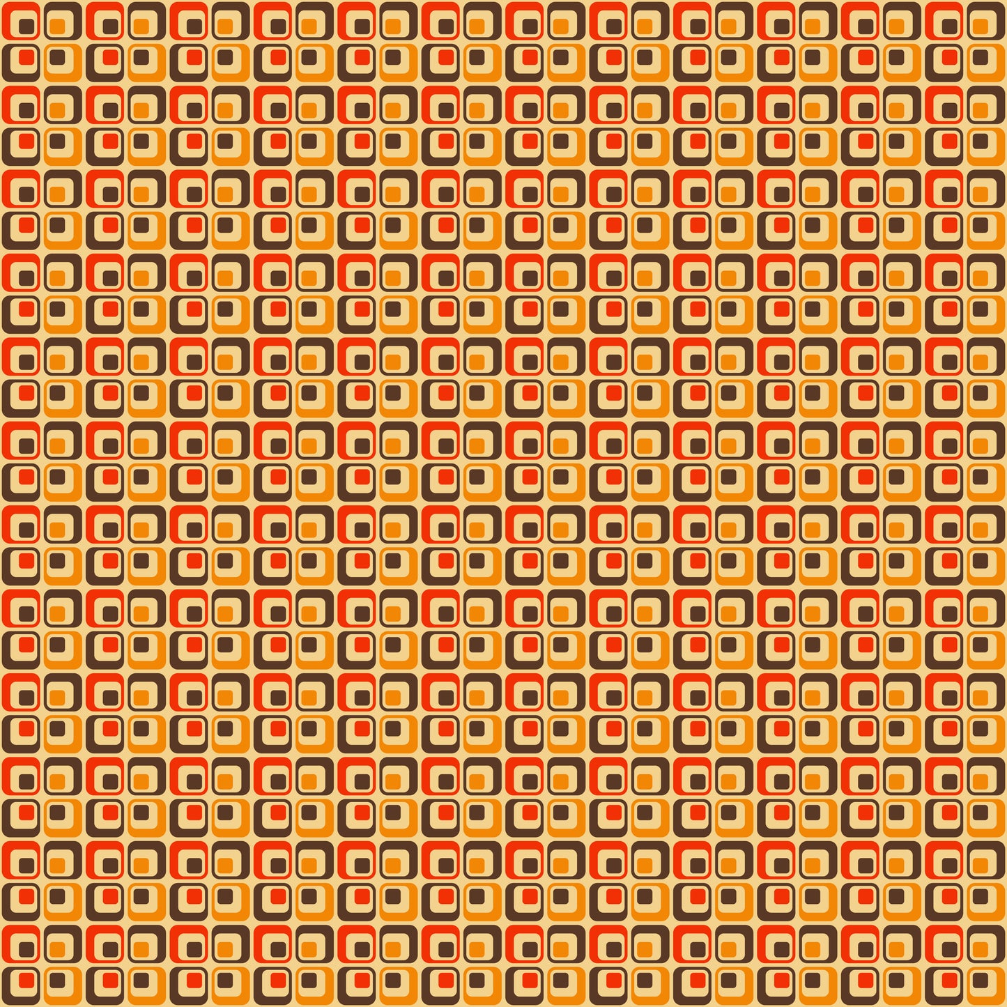 Groovy Retro Square Print Vinyl Furniture Sticker