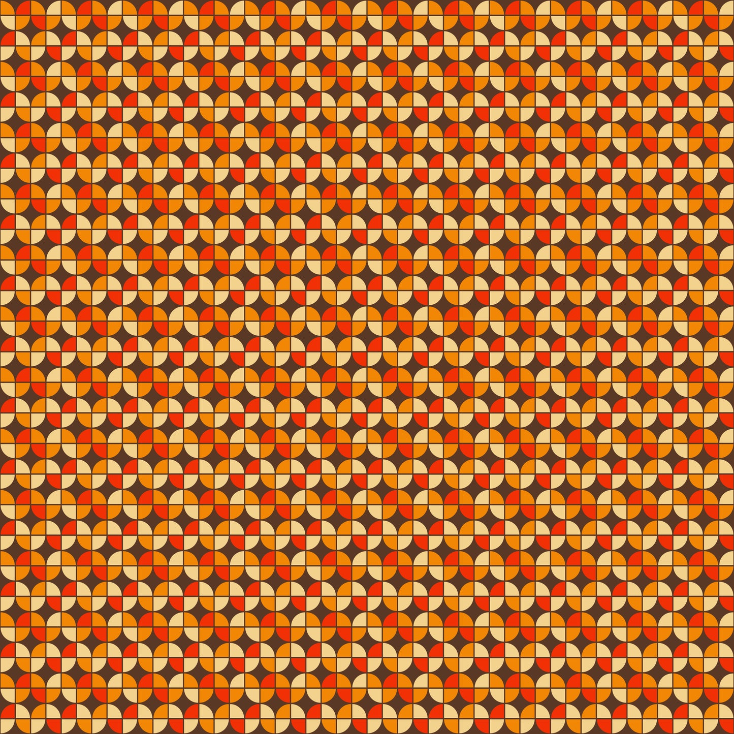 Retro Geometric Print Vinyl Furniture Sticker