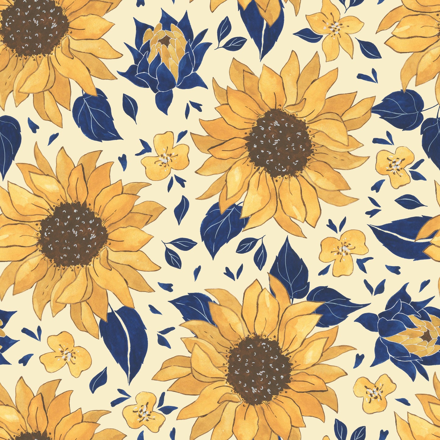 Sunflower Floral Flowers Self Adhesive Vinyl Wrap