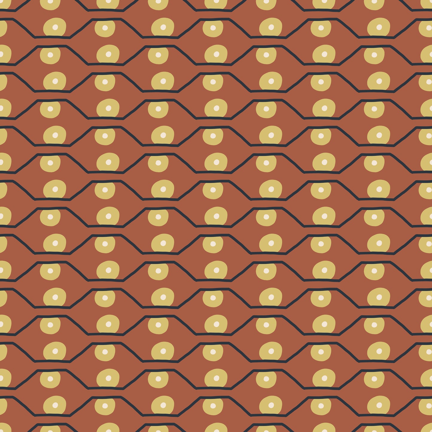 Brown/Light Brown Dots & Lines Neutral Pattern Self Adhesive Vinyl