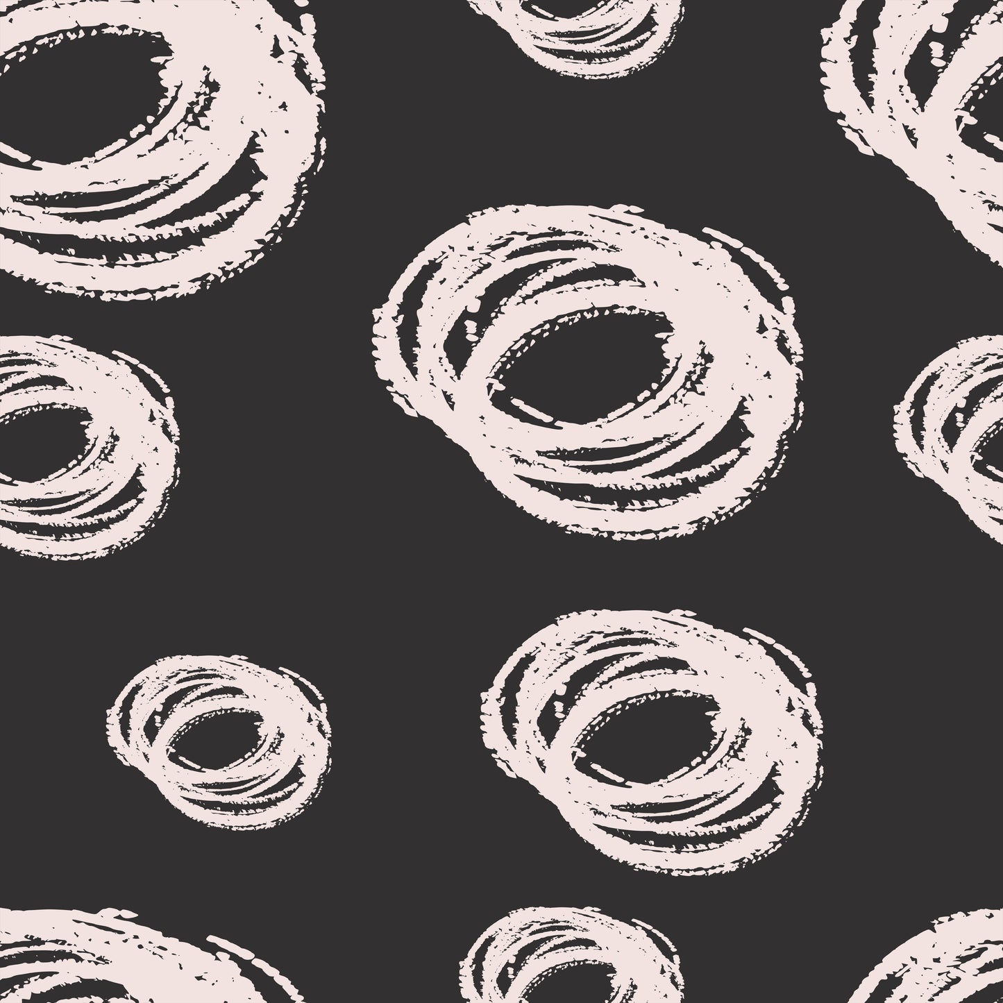 Black & Cream Doodle Circles Self Adhesive Vinyl