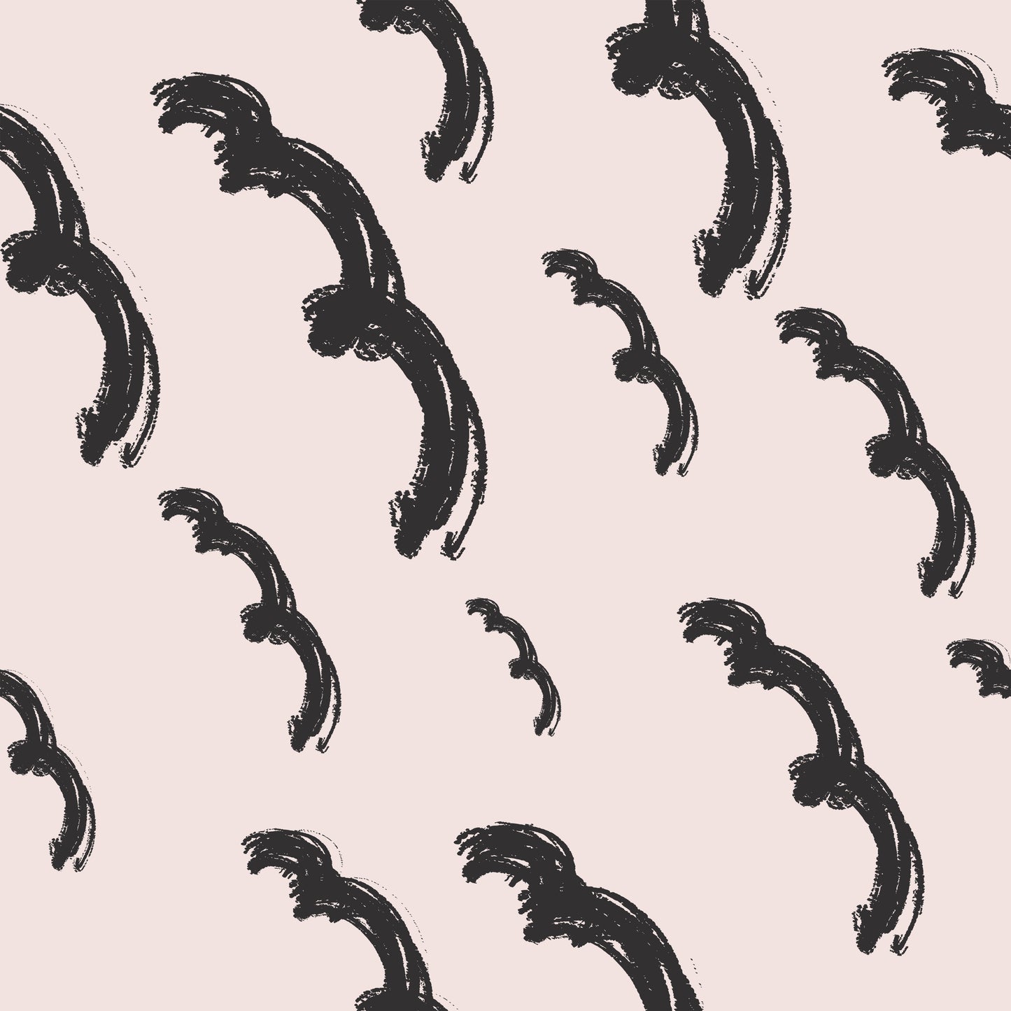 Black Doodle Squiggles Lines Self Adhesive Vinyl