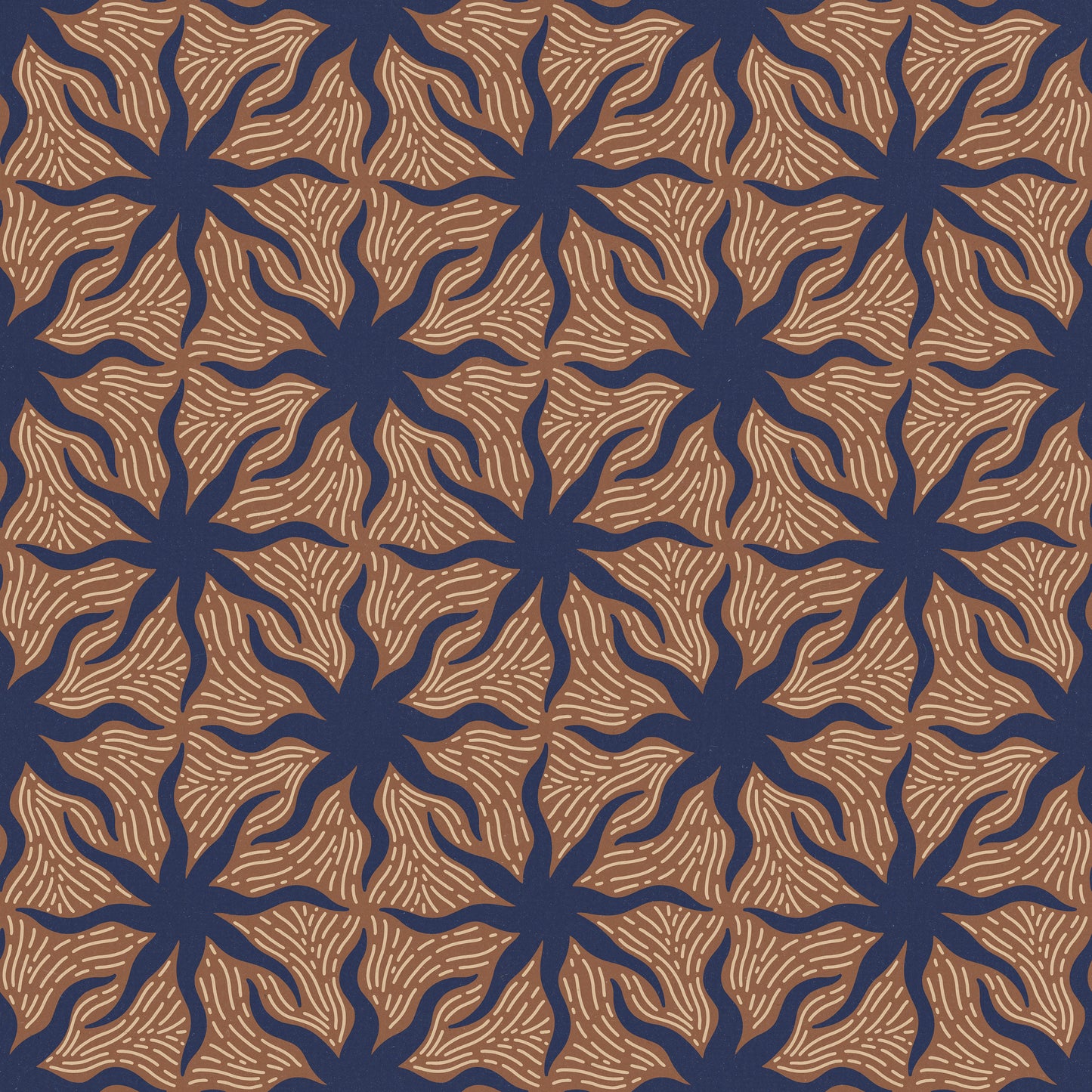 Navy & Gold Sun Bursts Self Adhesive Vinyl