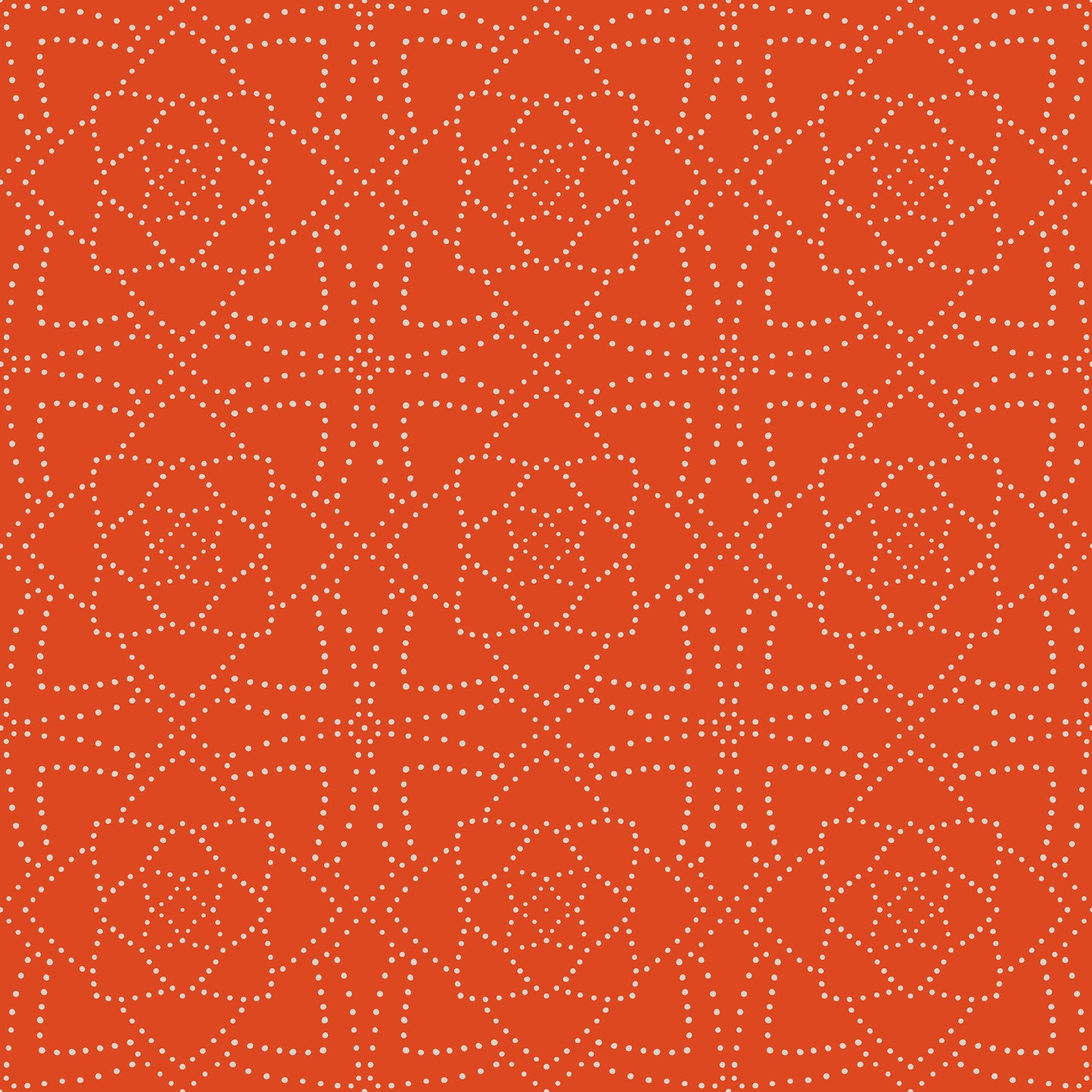 Orange Dotty Pattern Self Adhesive Vinyl