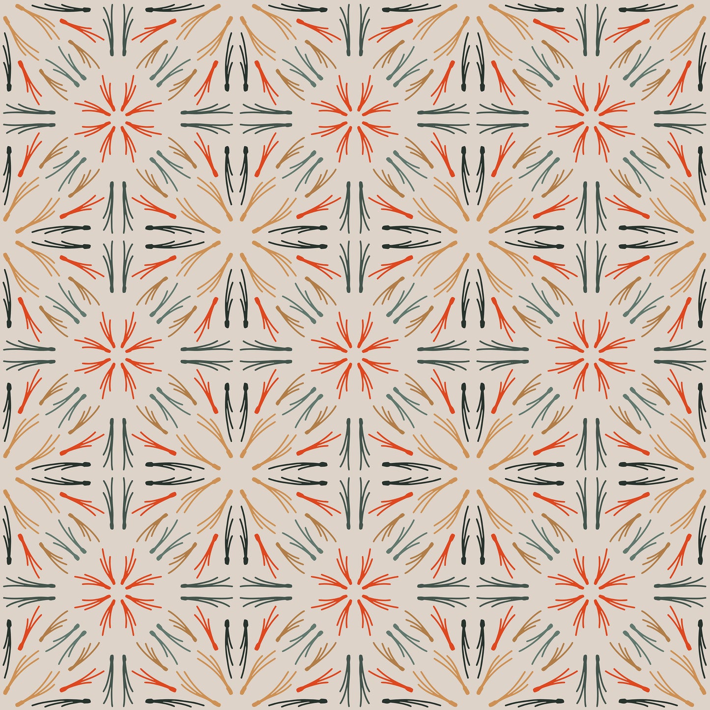 Twig Kaleidoscope Pattern Self Adhesive Vinyl