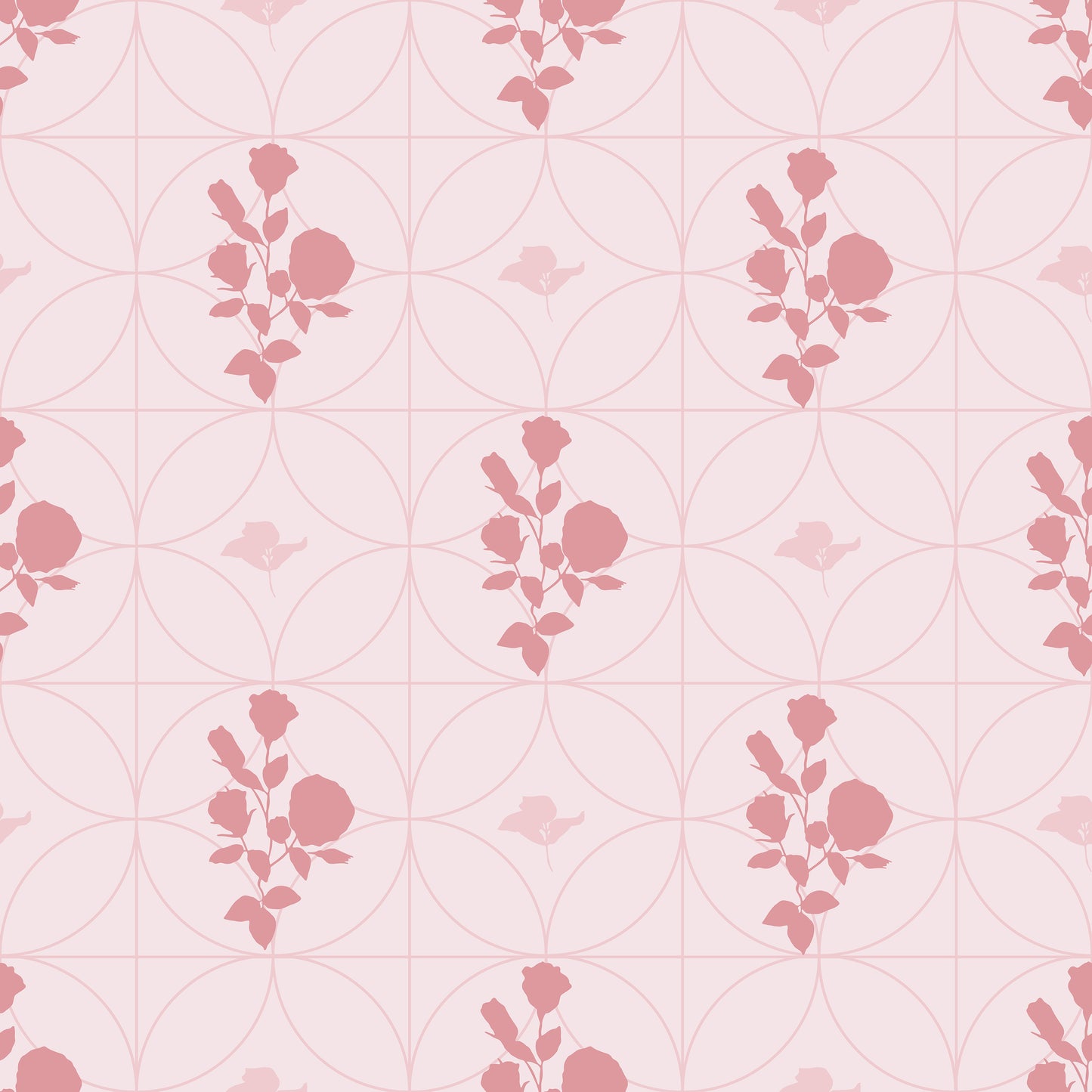 Blush Pink Art deco Vinyl Furniture Sticker