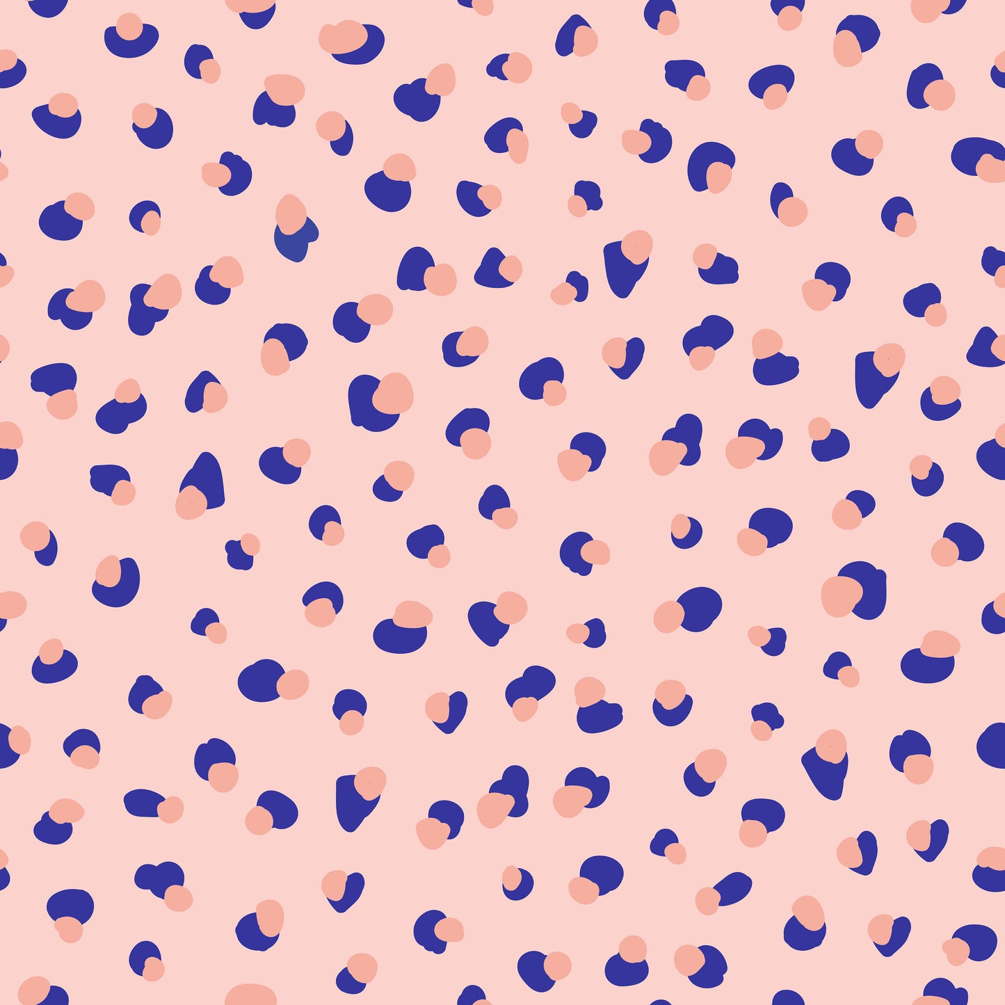 Pink & Blue Leopard Print Vinyl Furniture Sticker