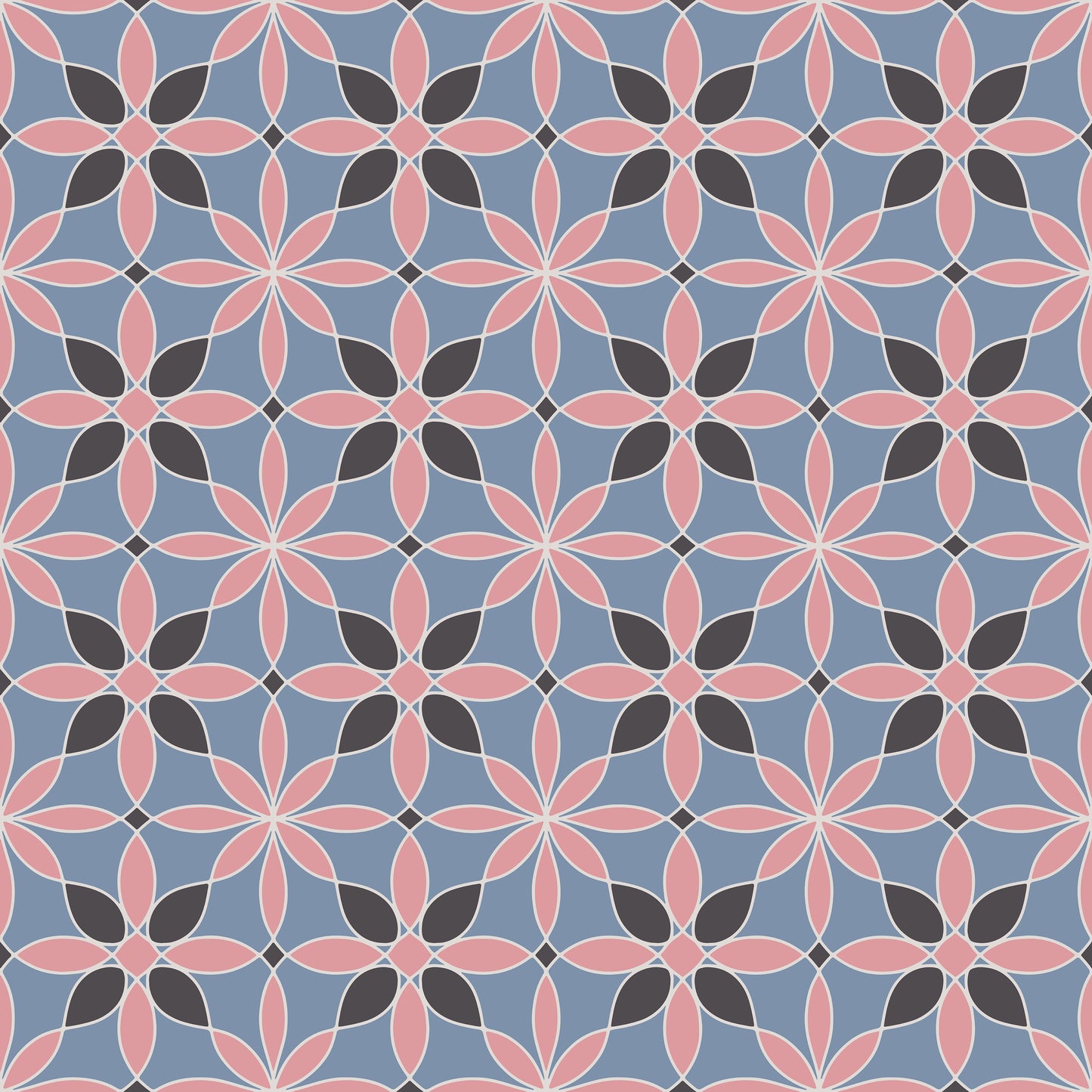 Flower Petal Kaleidoscope Self Adhesive Vinyl