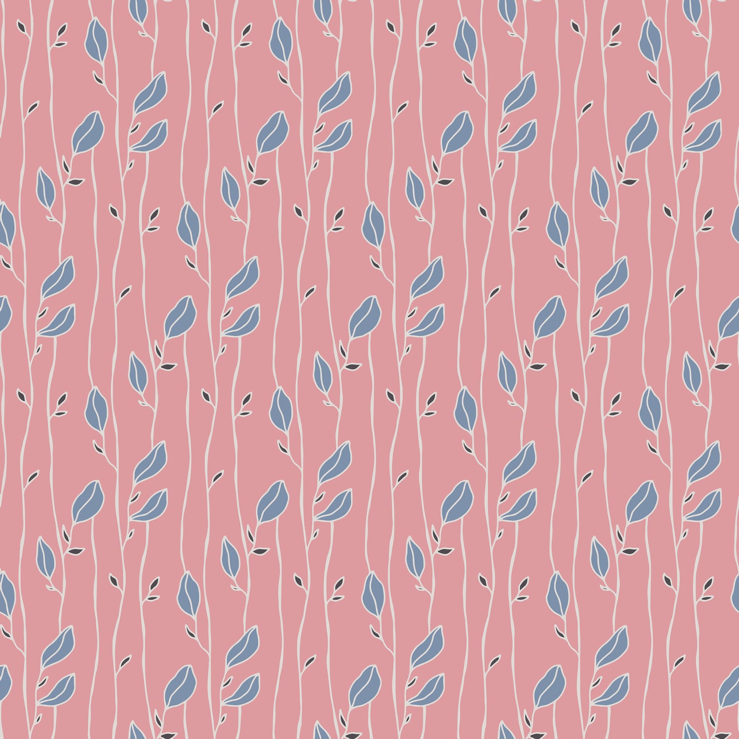 Baby Pink/Blue Mini Petal Vines Vinyl Furniture Sticker
