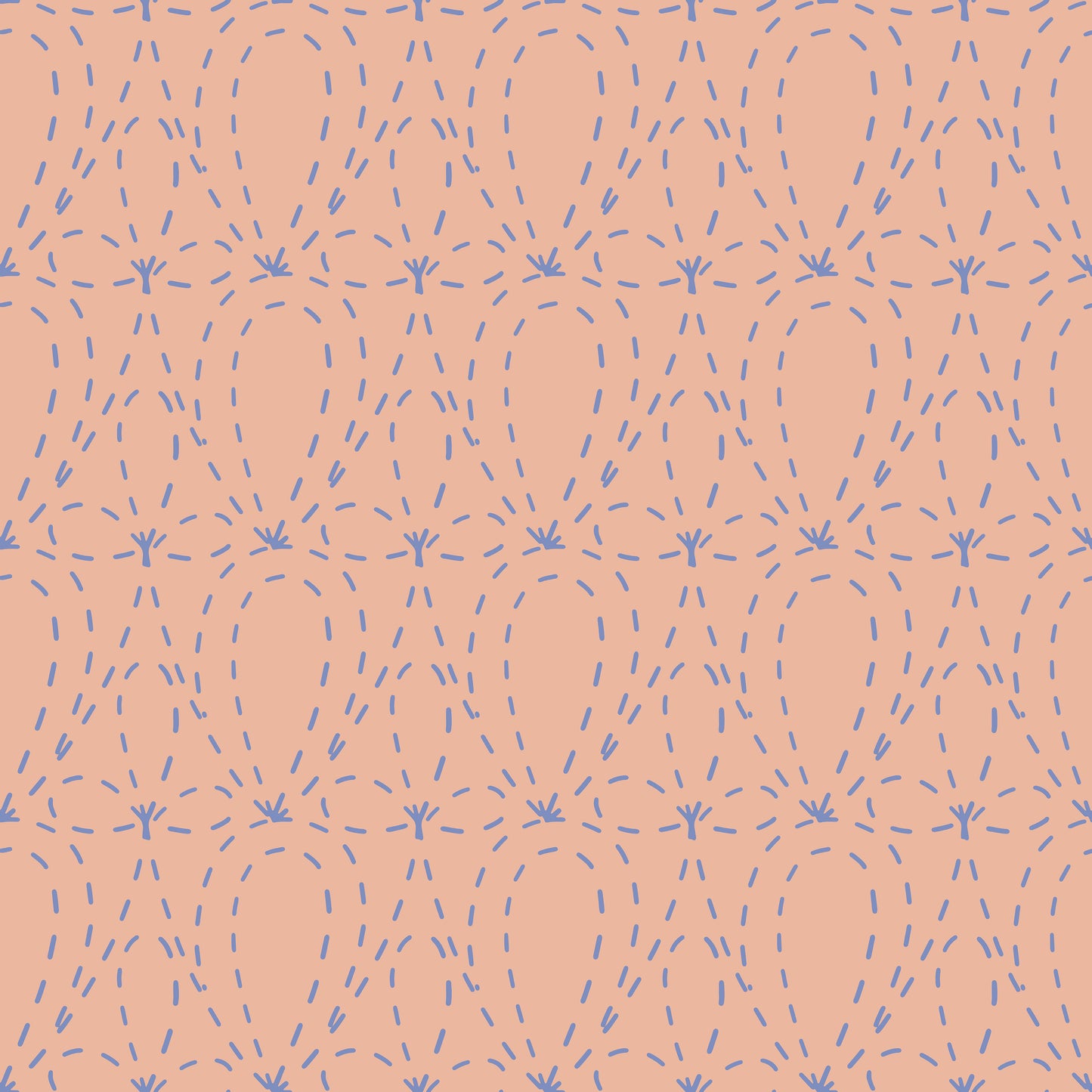 Peach Dotty Loops Self Adhesive Wrap