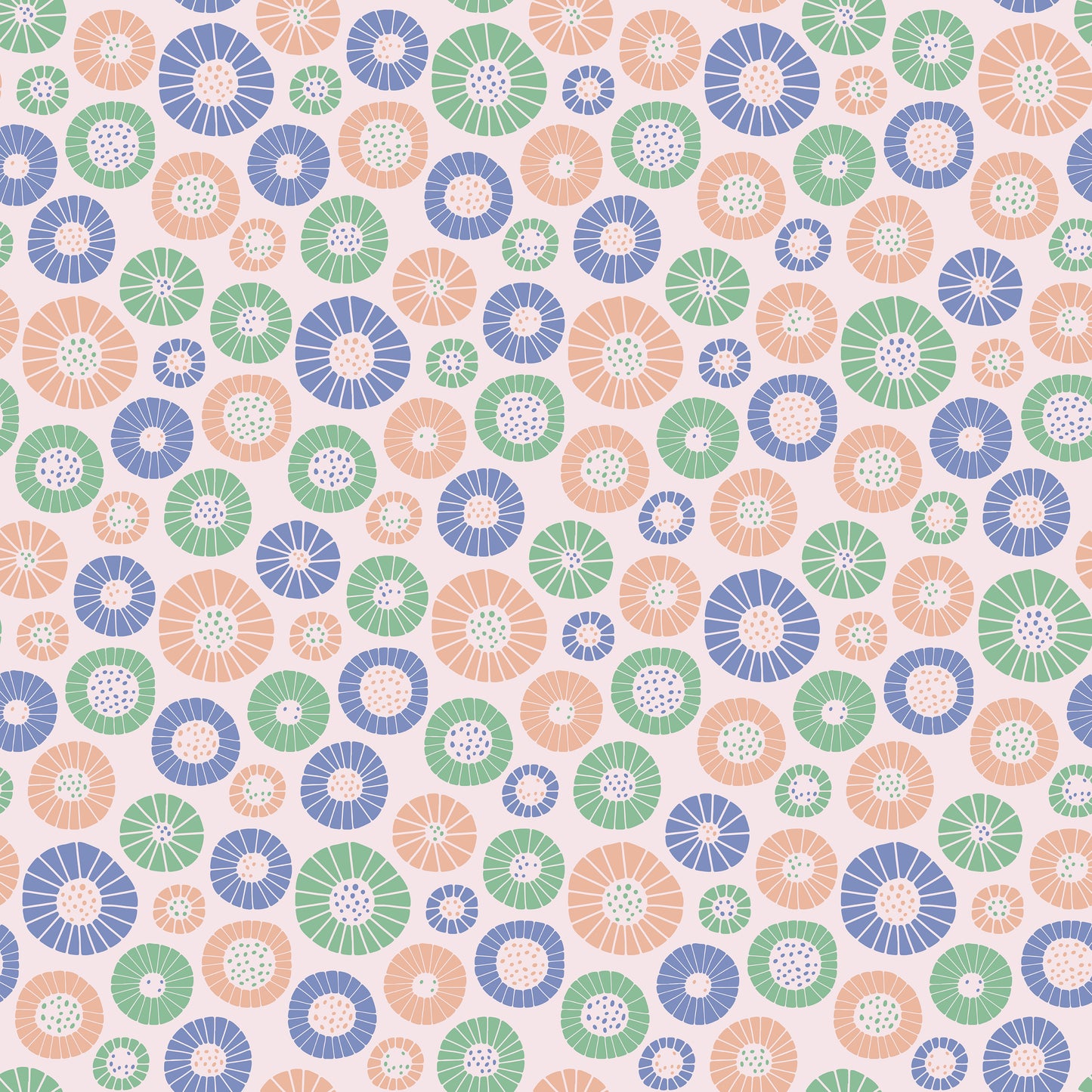 Pastel Shell Blobs Vinyl Furniture Sticker