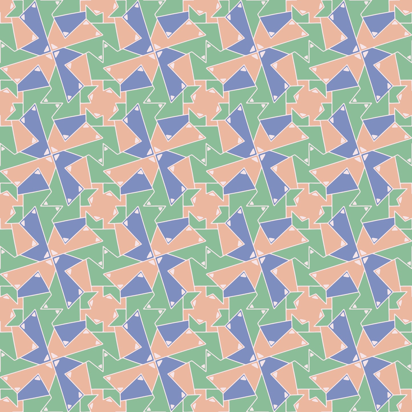 Pastel Windmill Puzzle Vinyl Furniture Sticker