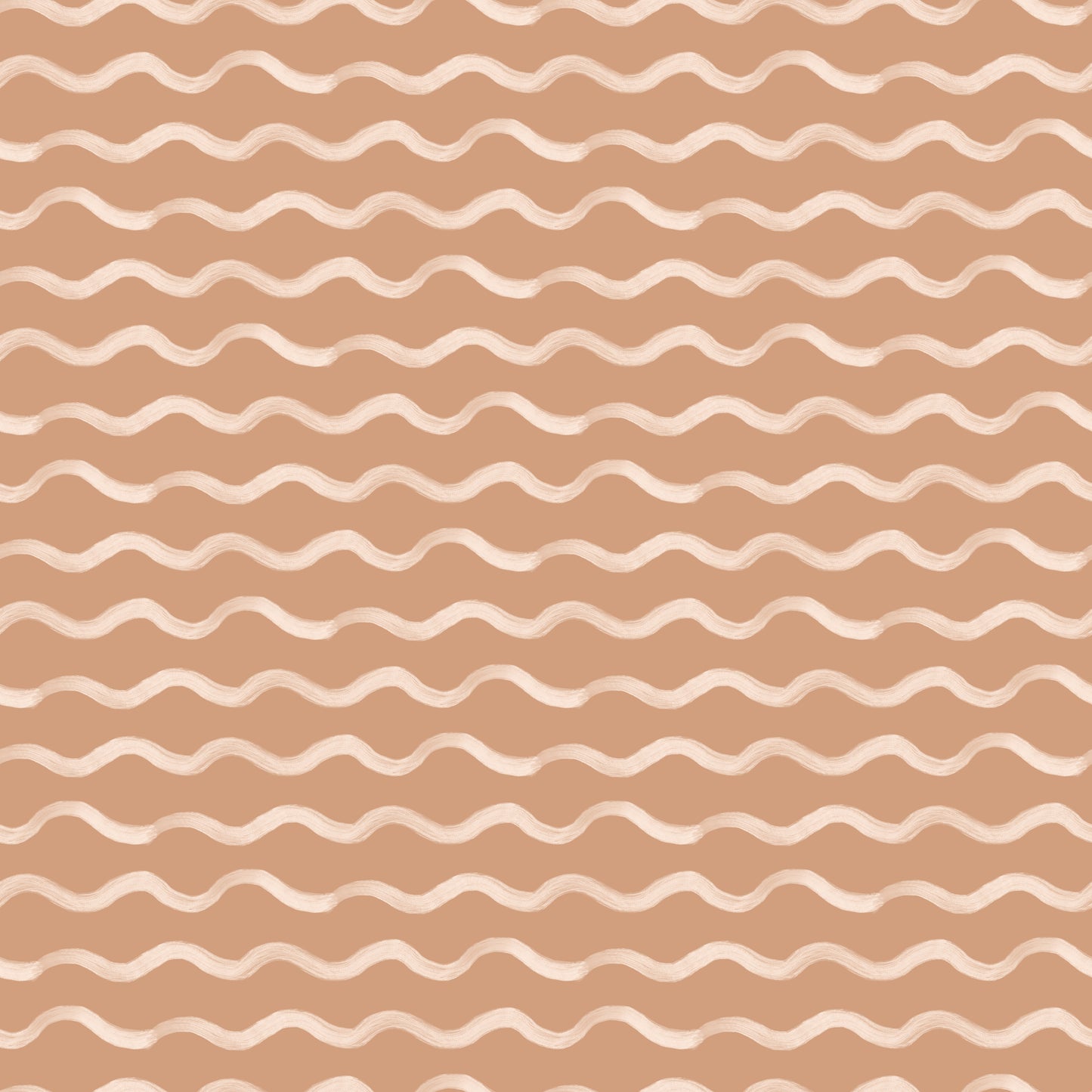 Beige & White Wavy Lines Vinyl Furniture Sticker