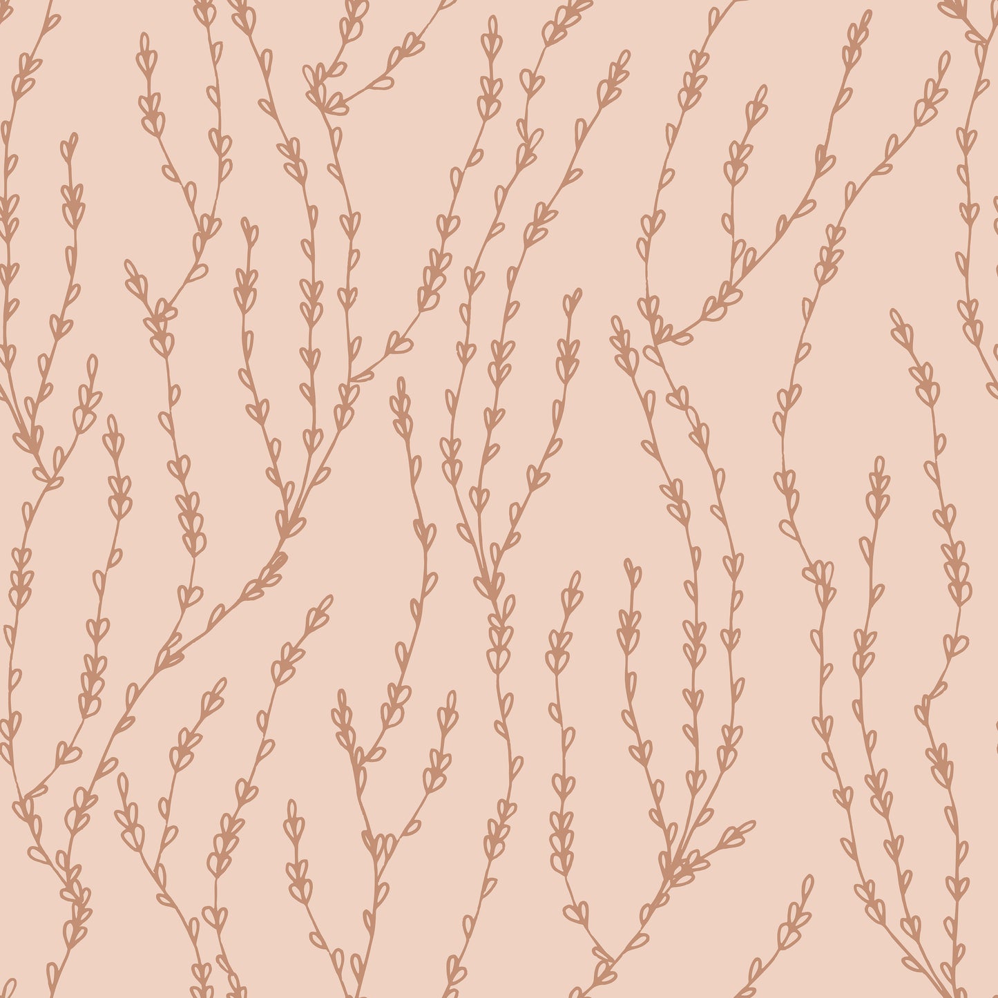 Beige Micro Leaf Vines Vinyl Furniture Wrap