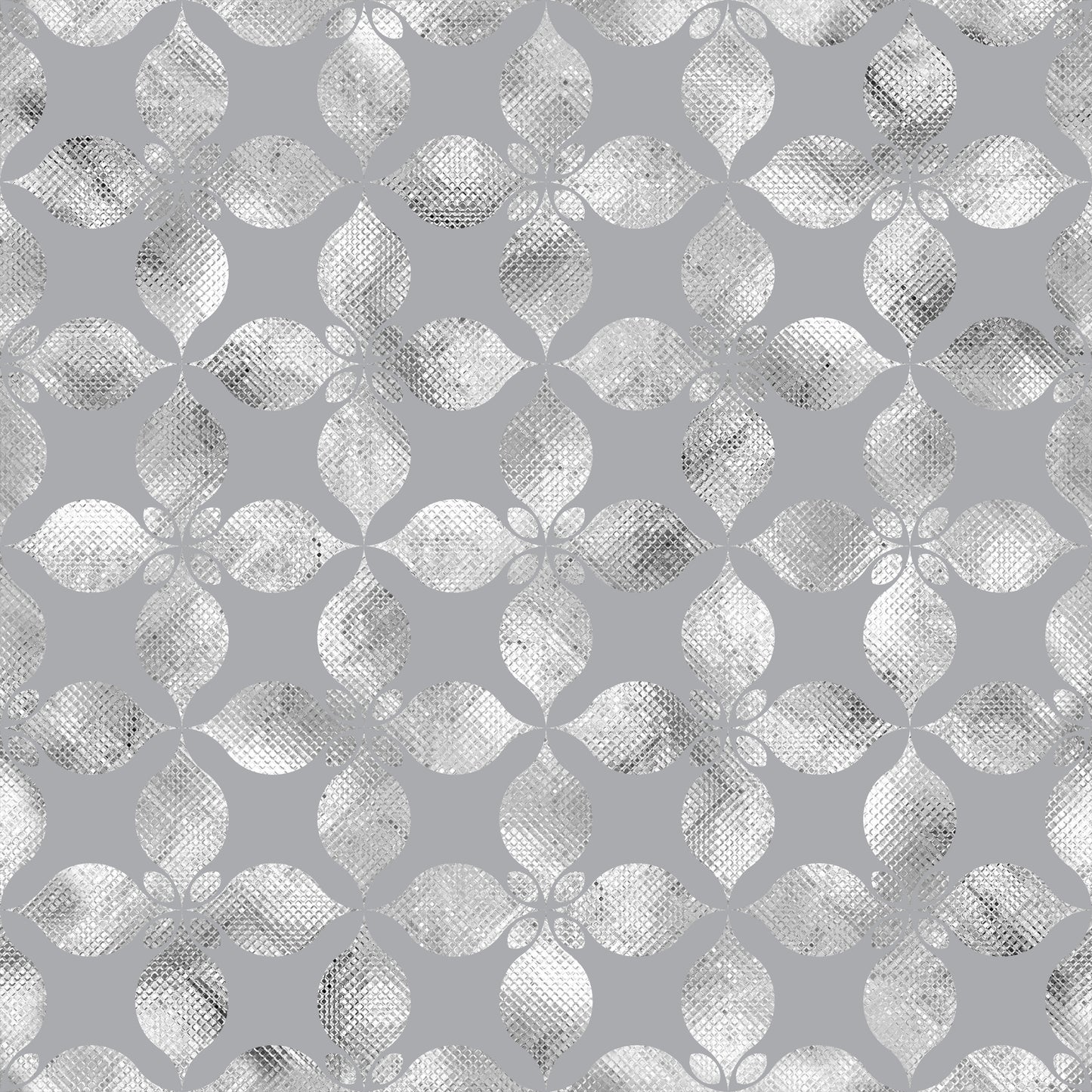 Large Pearly Grey Petals Pattern Self Adhesive Vinyl