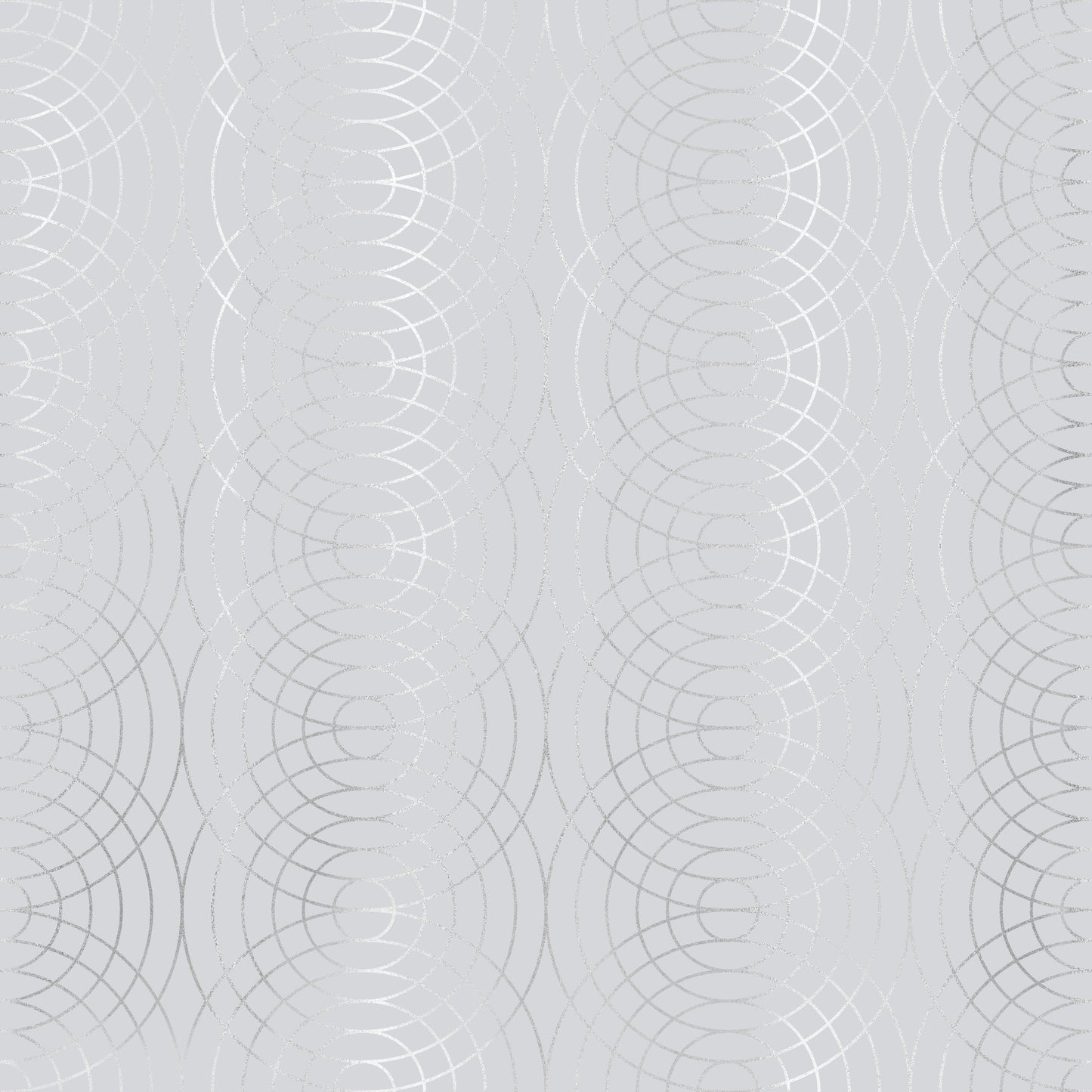 Silvery Interlocking Circles Vinyl Furniture Wrap