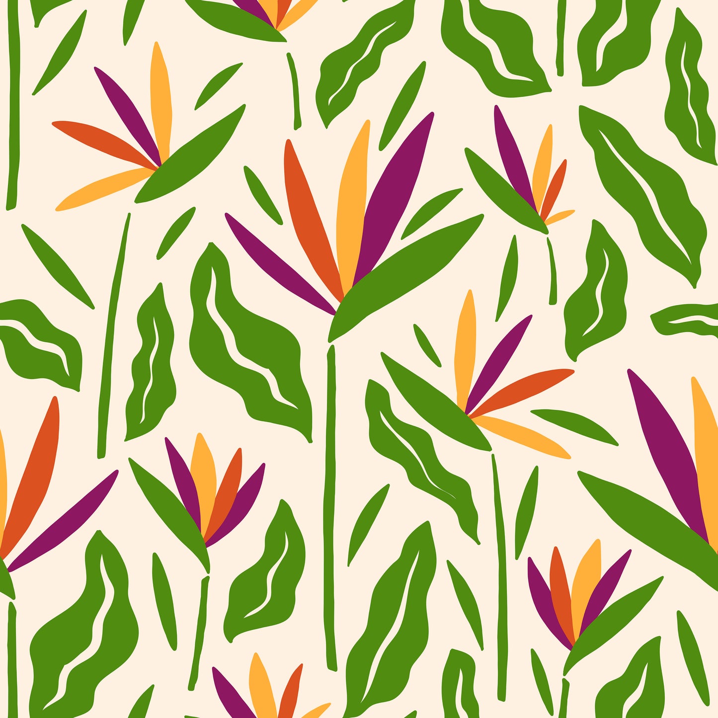 Tropical Bird Of Paradise Exotic Bloom Flower Vinyl Furniture Wrap