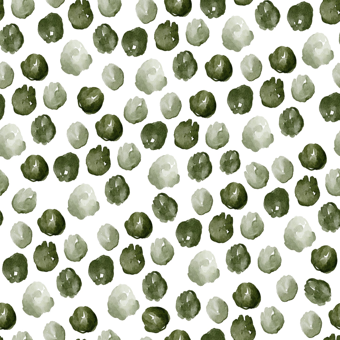 Watercolour Light Green Blobs Self Adhesive Vinyl