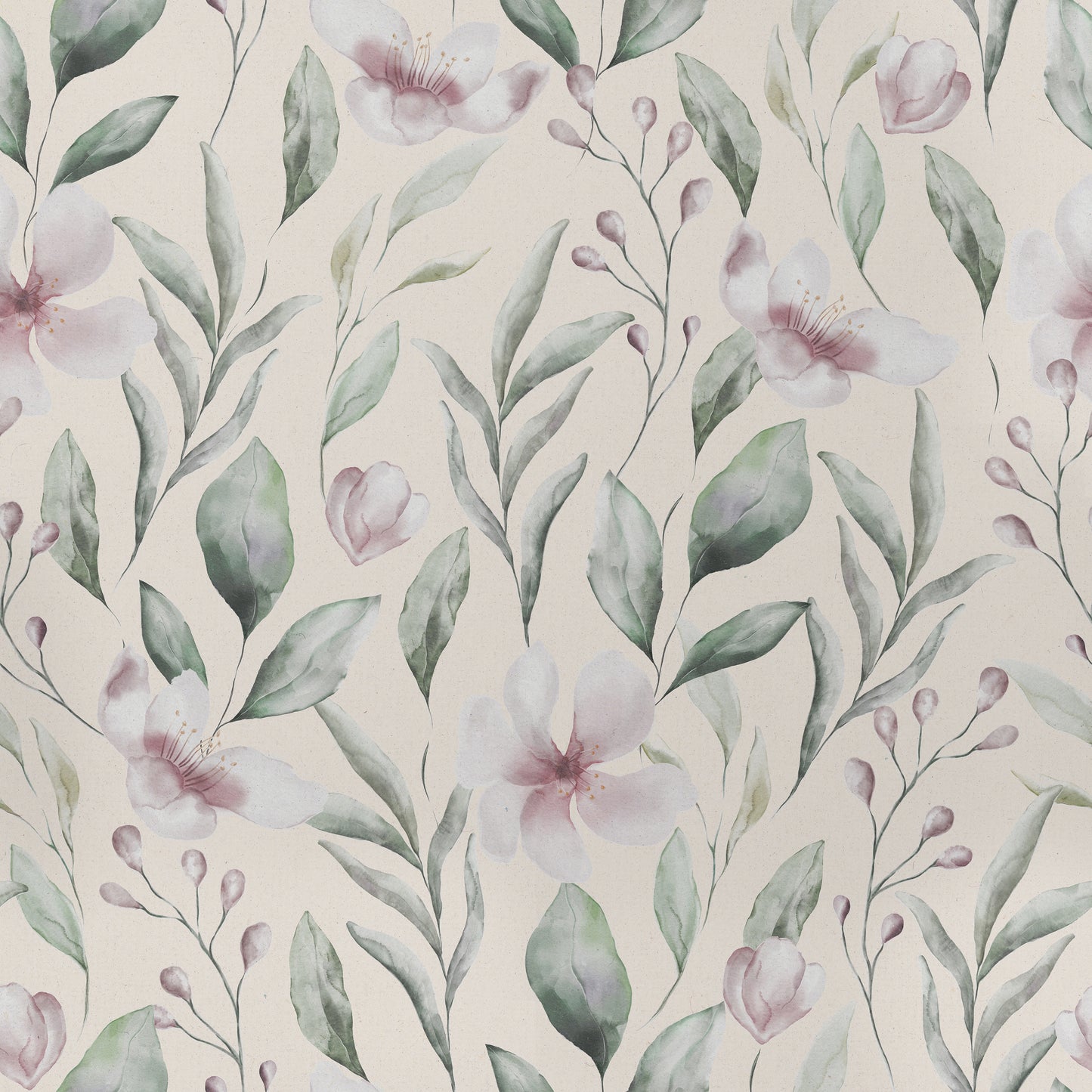 Vintage Crocus Myrtle Florals Self Adhesive Vinyl