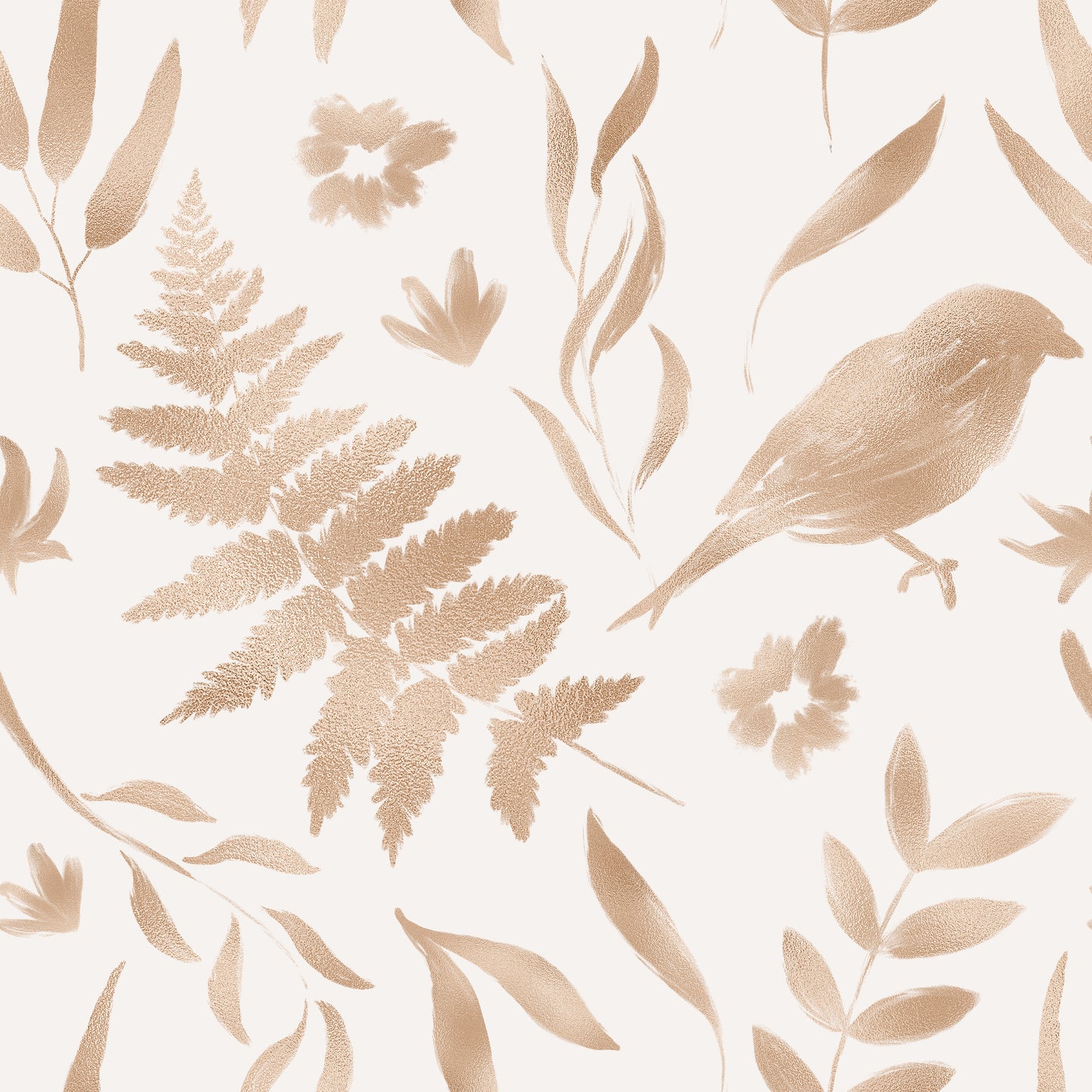 Nature Sparrow Fern Leaf Self Adhesive Vinyl