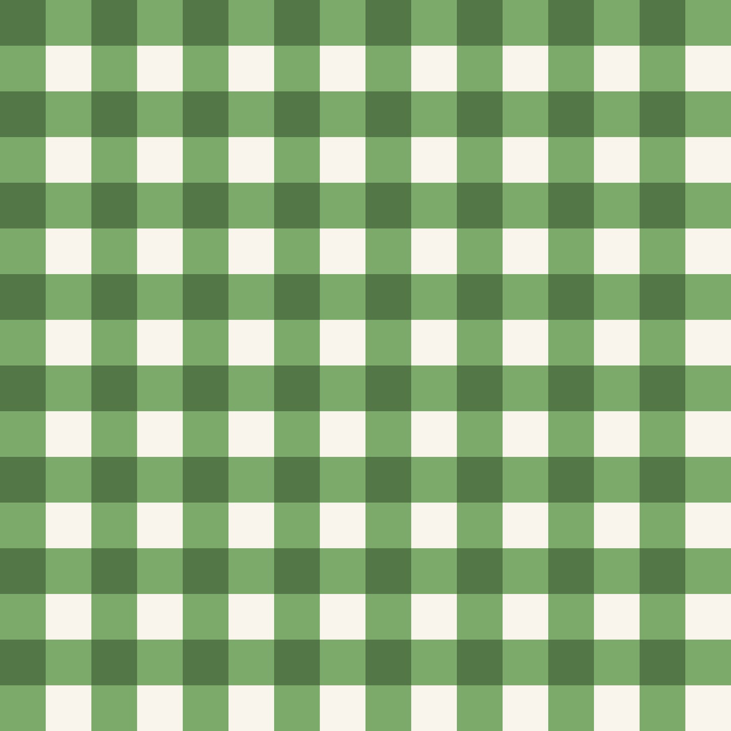 Green & White Checked Pattern Self Adhesive Vinyl