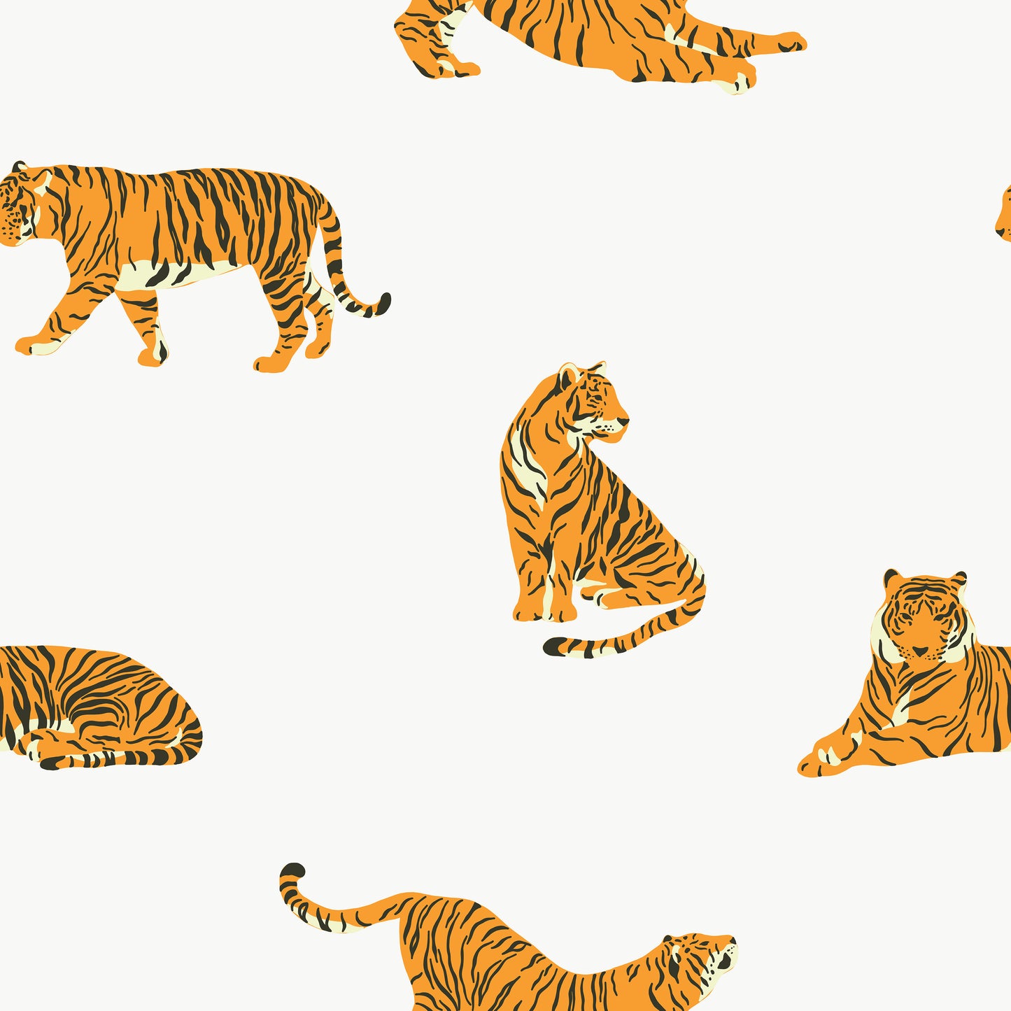 Jungle Animals Tiger Print Self Adhesive Vinyl