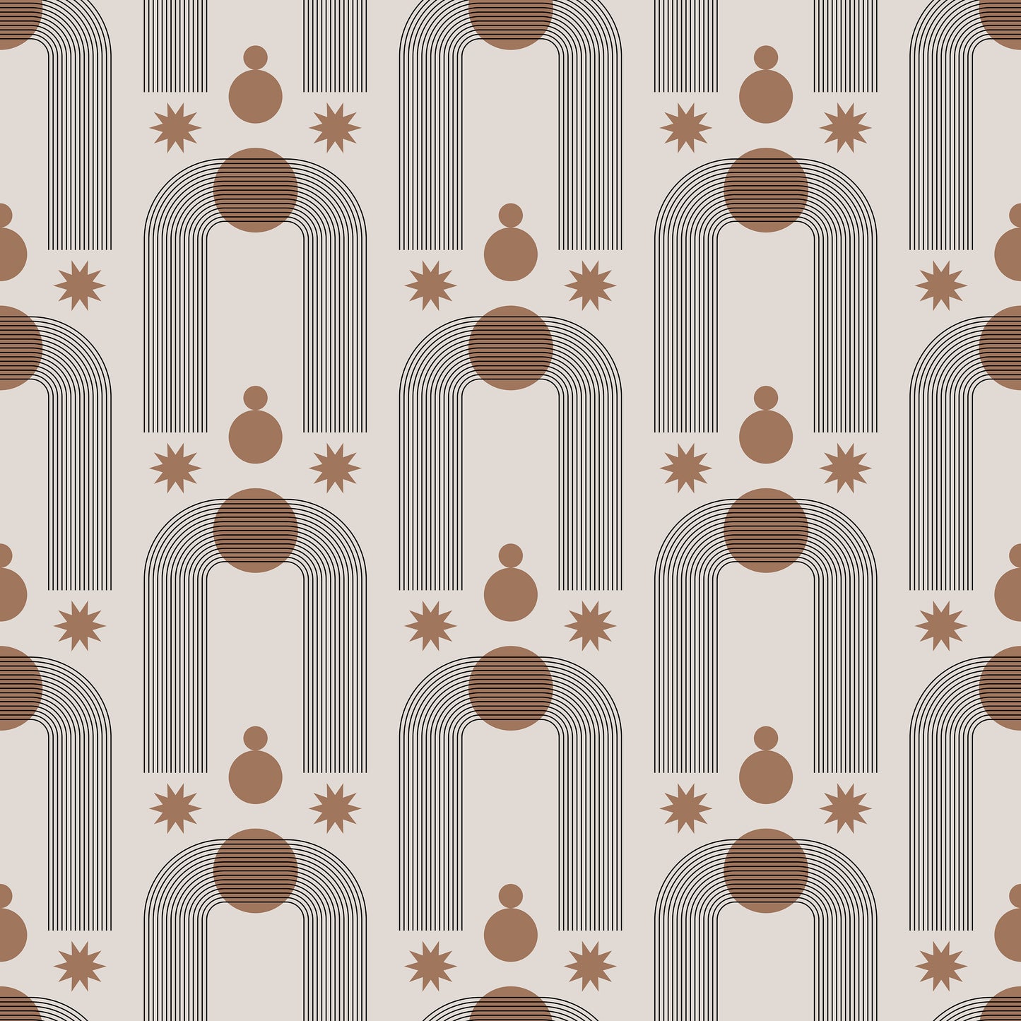 Art Deco Print Vinyl Furniture Sticker