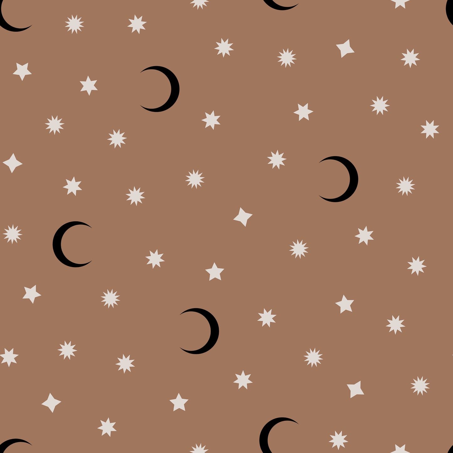 Beige Moon and Stars Self Adhesive Vinyl