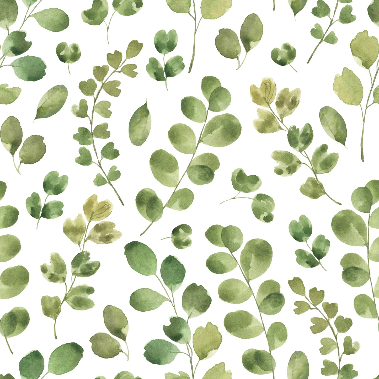 Eucalyptus Leaf Branches Vinyl Furniture Sticker