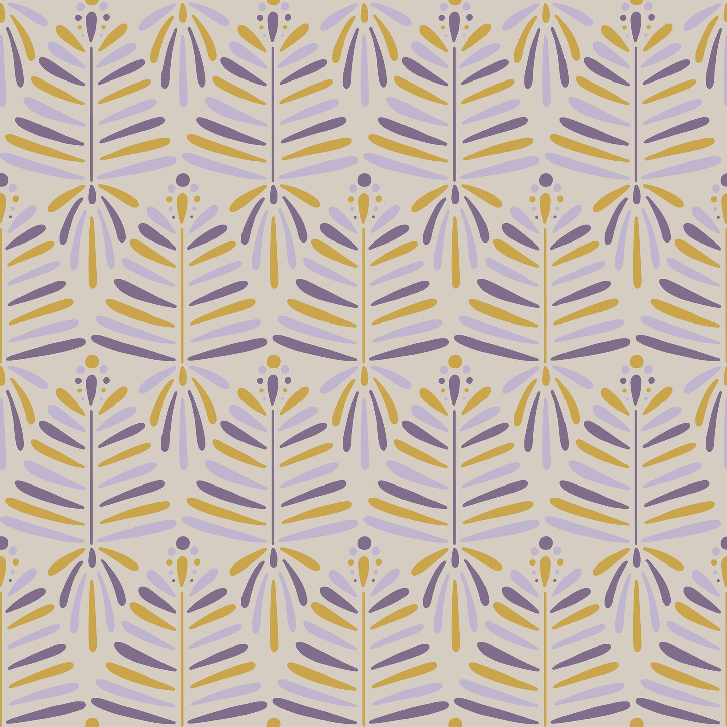 Stripy Fern Leaves Self Adhesive Vinyl