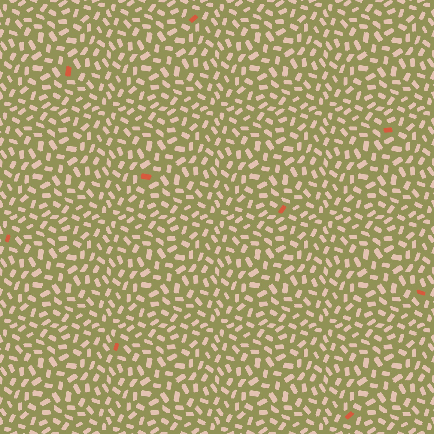 Green & Cream Dashes Self Adhesive Vinyl