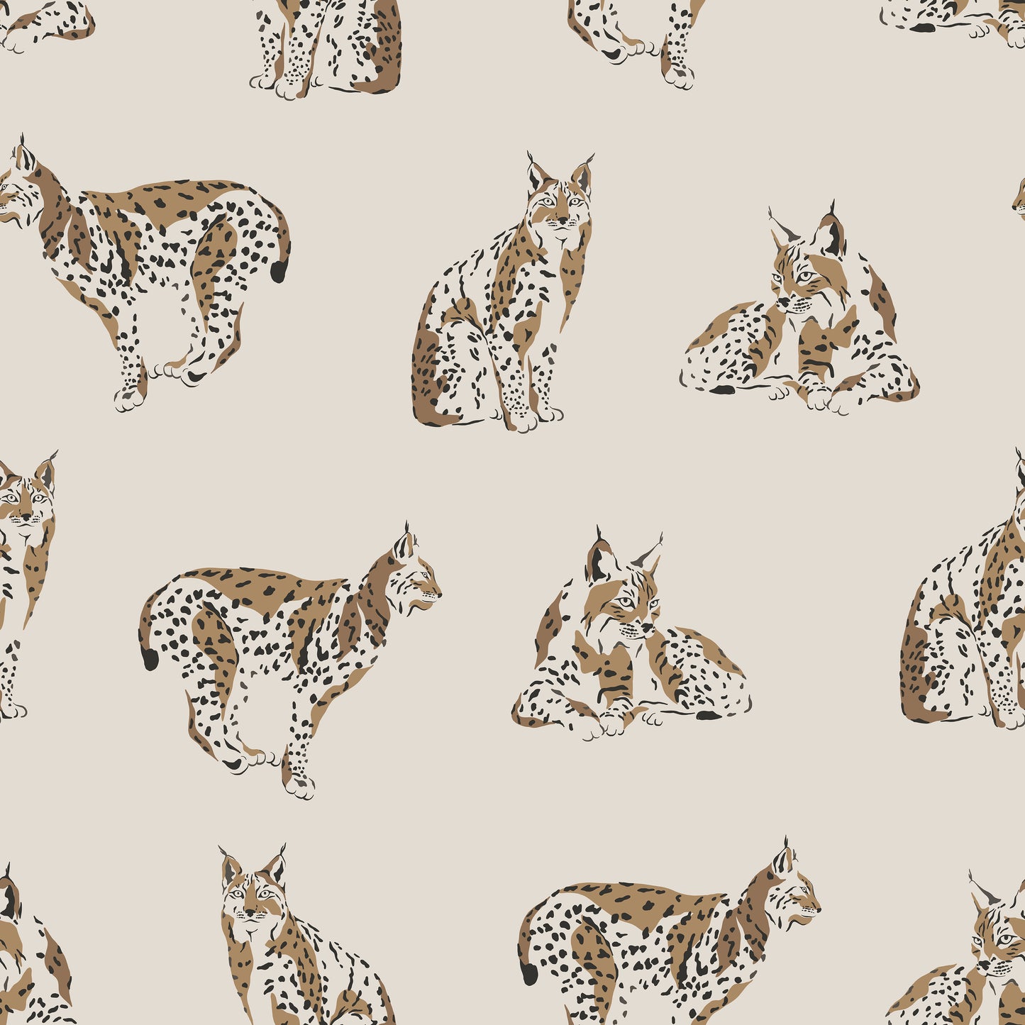 Wild Lynx Cat Self Adhesive Vinyl