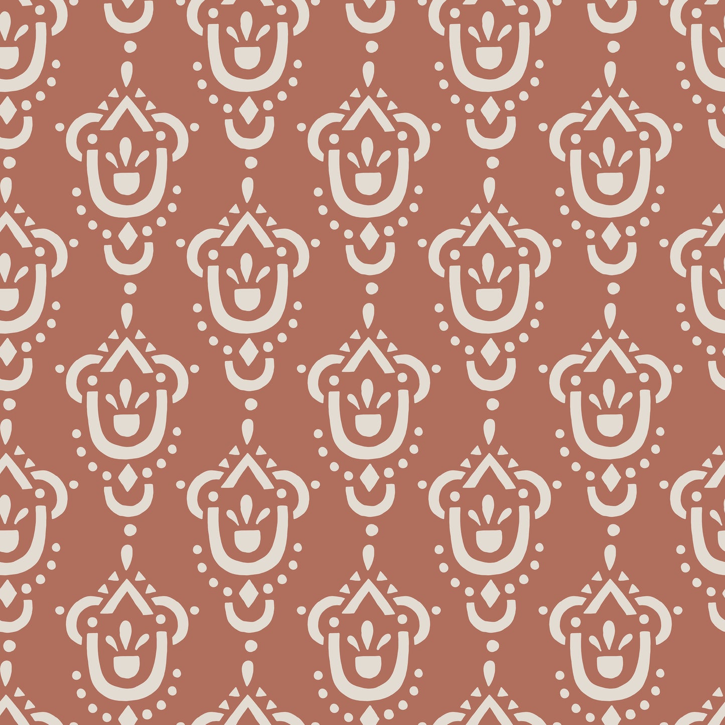 Terracotta Symbol Print Self Adhesive Vinyl