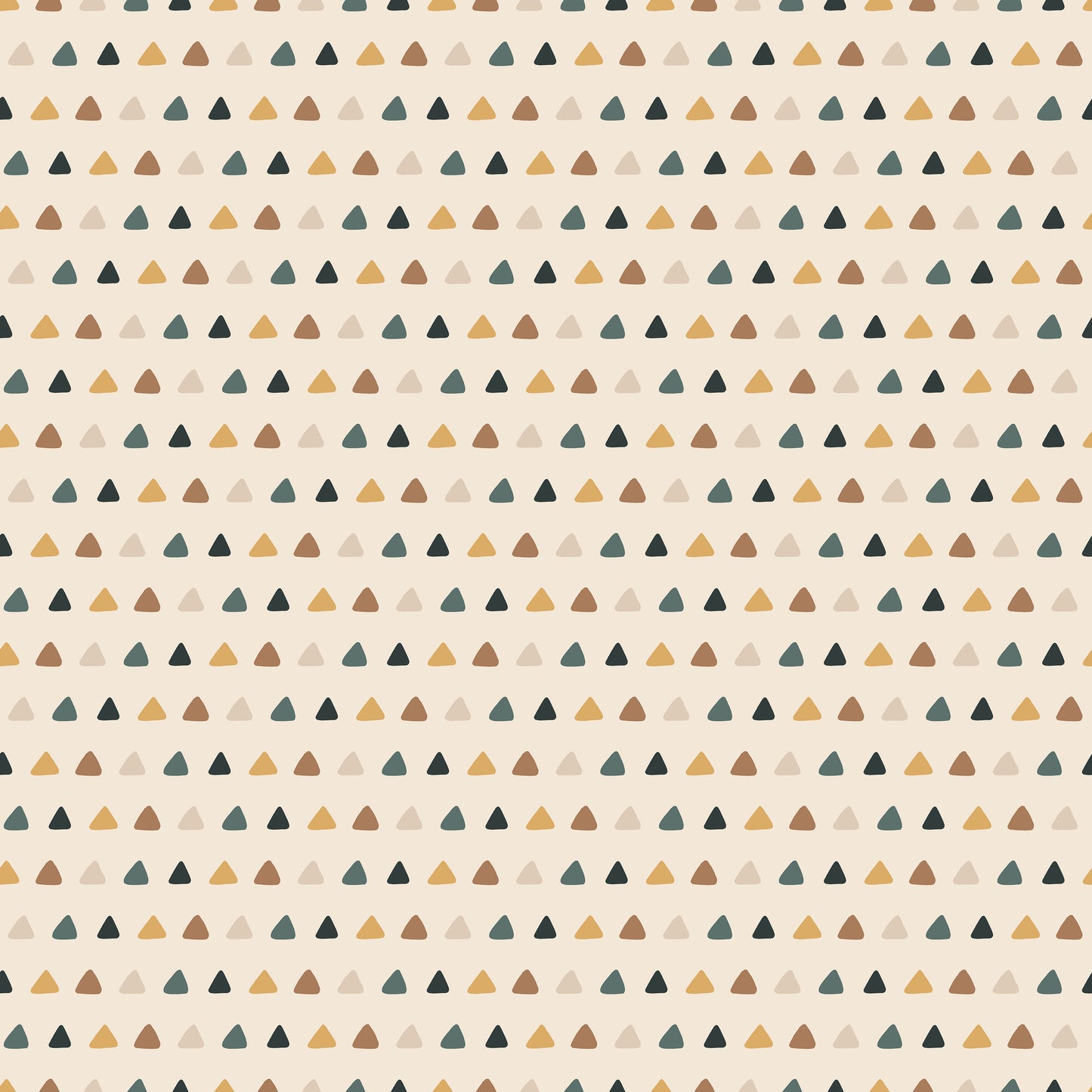Beige Multi Colour Micro Triangles Self Adhesive Vinyl