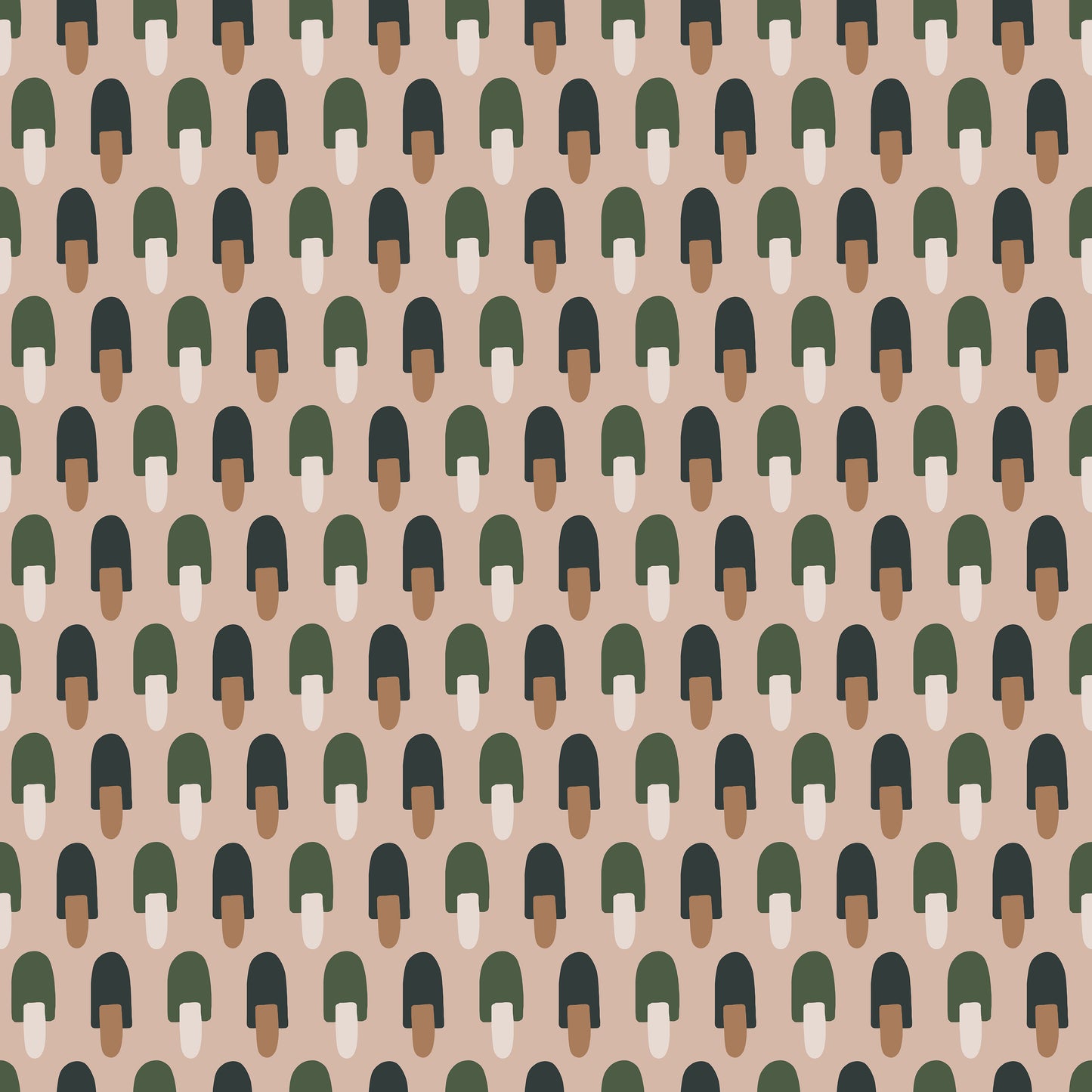 Taupe Green Mini Blob Sticks Self Adhesive Vinyl