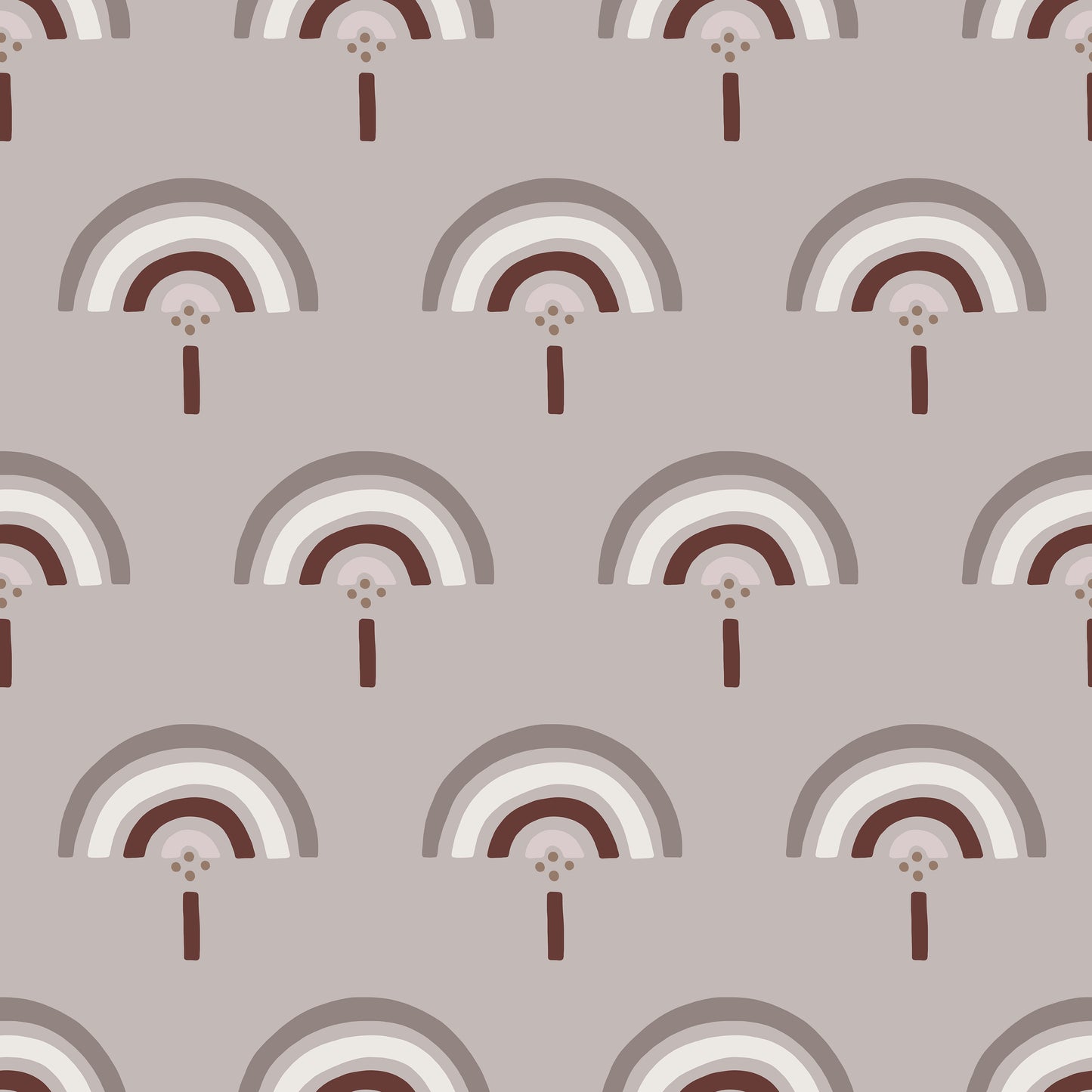 Grey Boho Rainbows Self Adhesive Vinyl