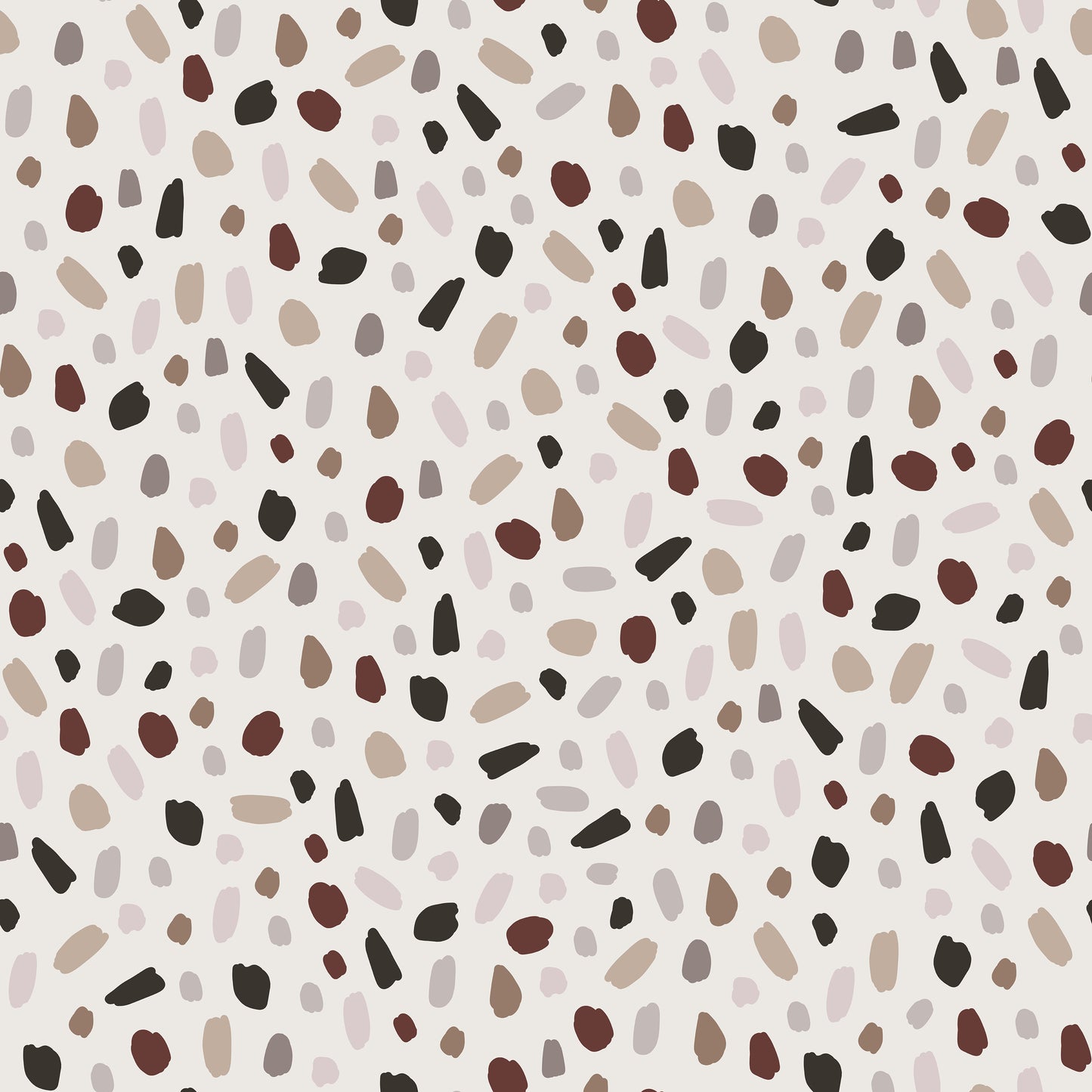 Brown Beige Taupe Irregular Blobs Self Adhesive Vinyl