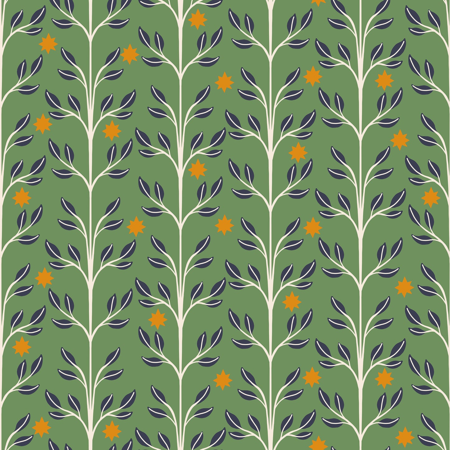 Sage Green Crops Stems Self Adhesive Vinyl