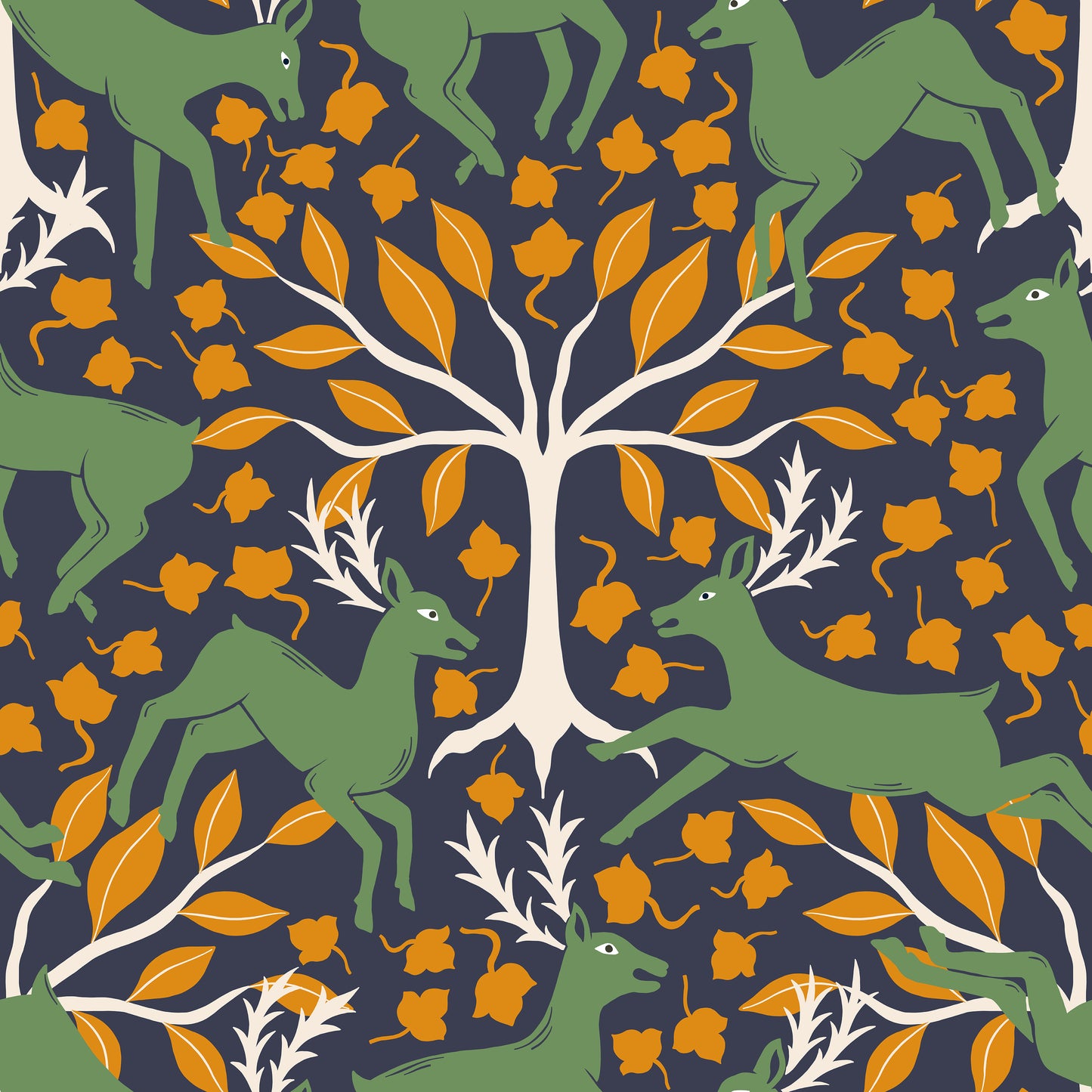 Mythical Stag Forest Vinyl Furniture Sticker