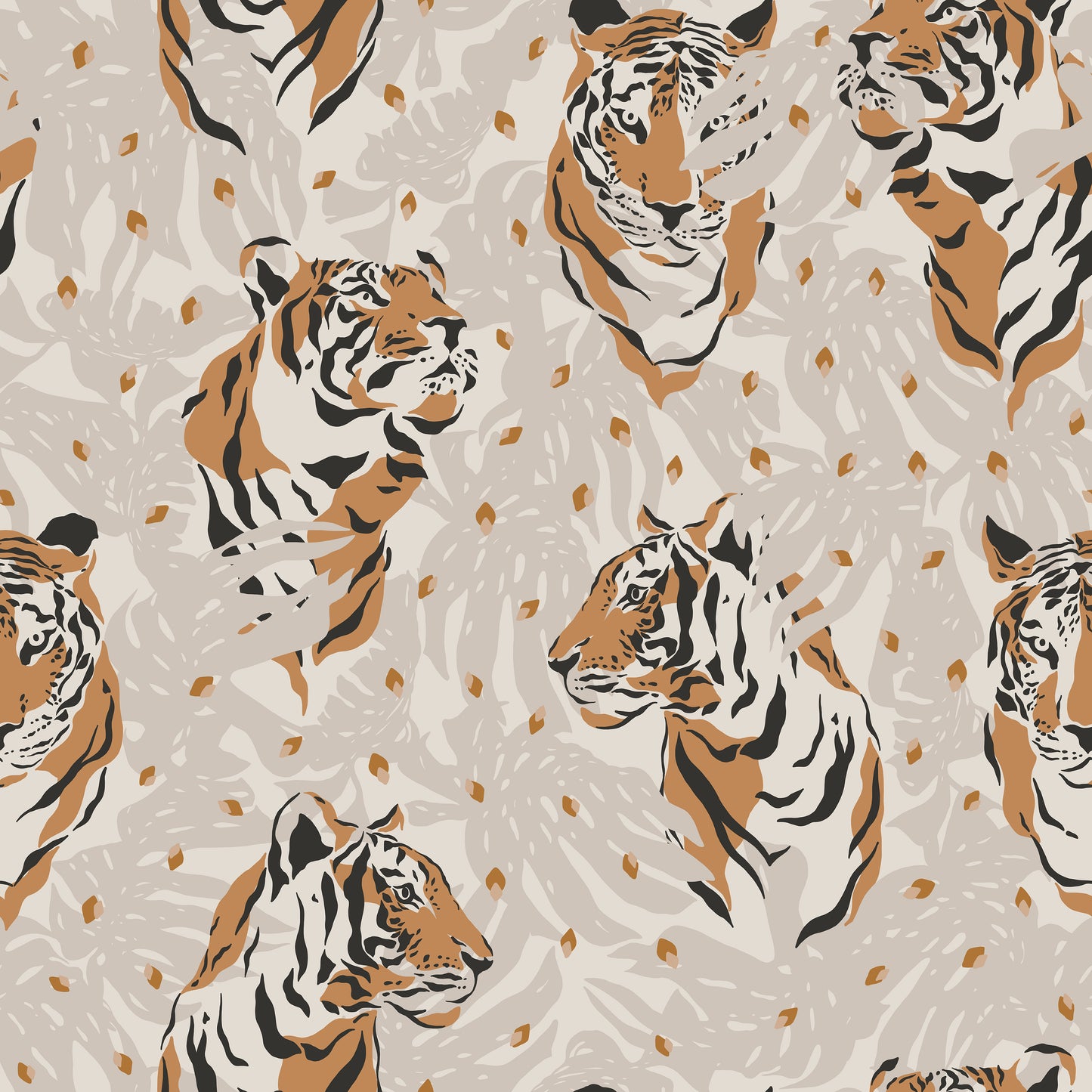 Safari Tiger Head Jungle Vinyl Furniture Wrap