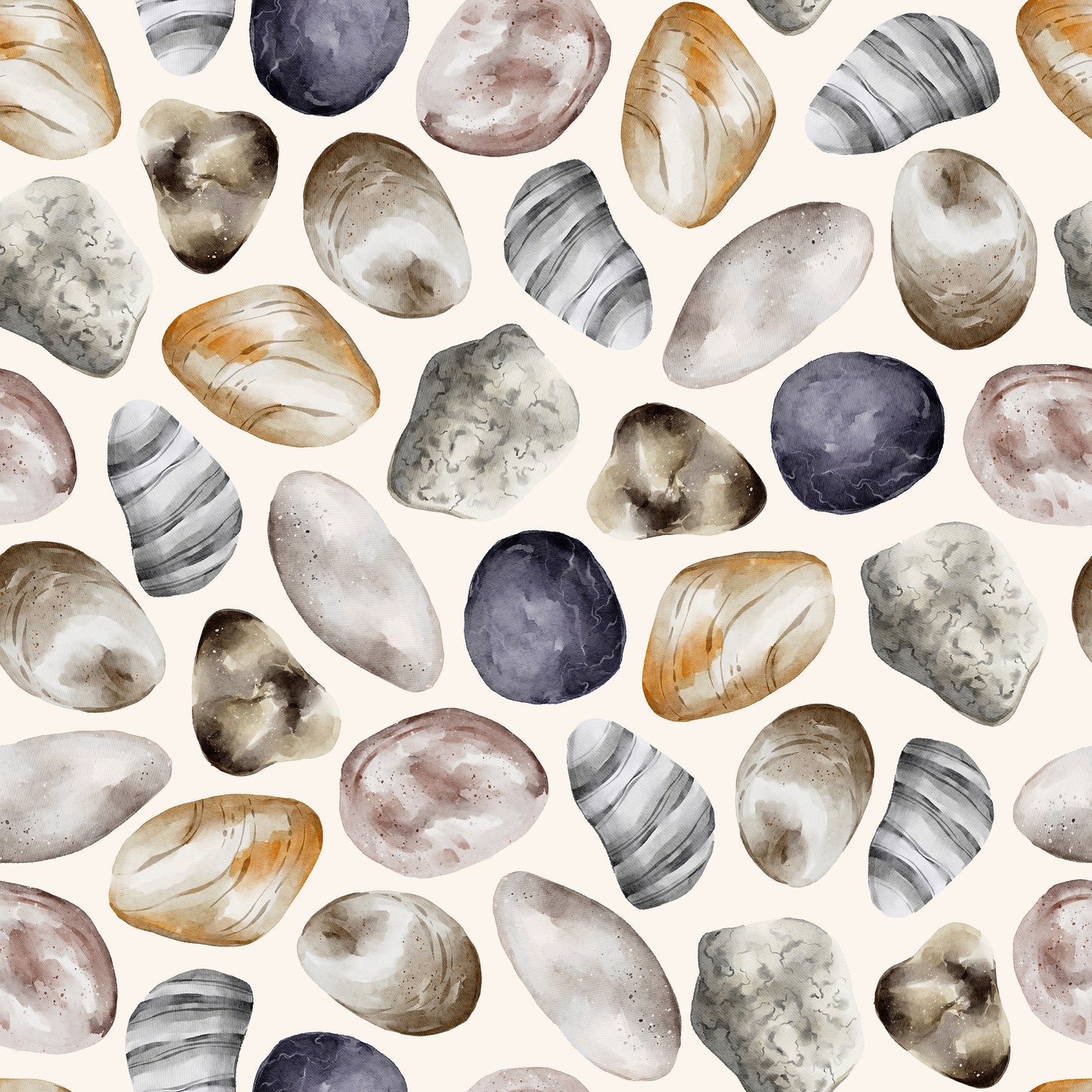 Sea Rocks Colourful Stones Self Adhesive Vinyl