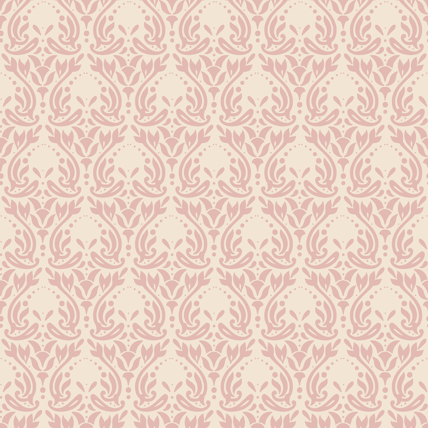 Dusty Pink Damask Pattern Self Adhesive Vinyl
