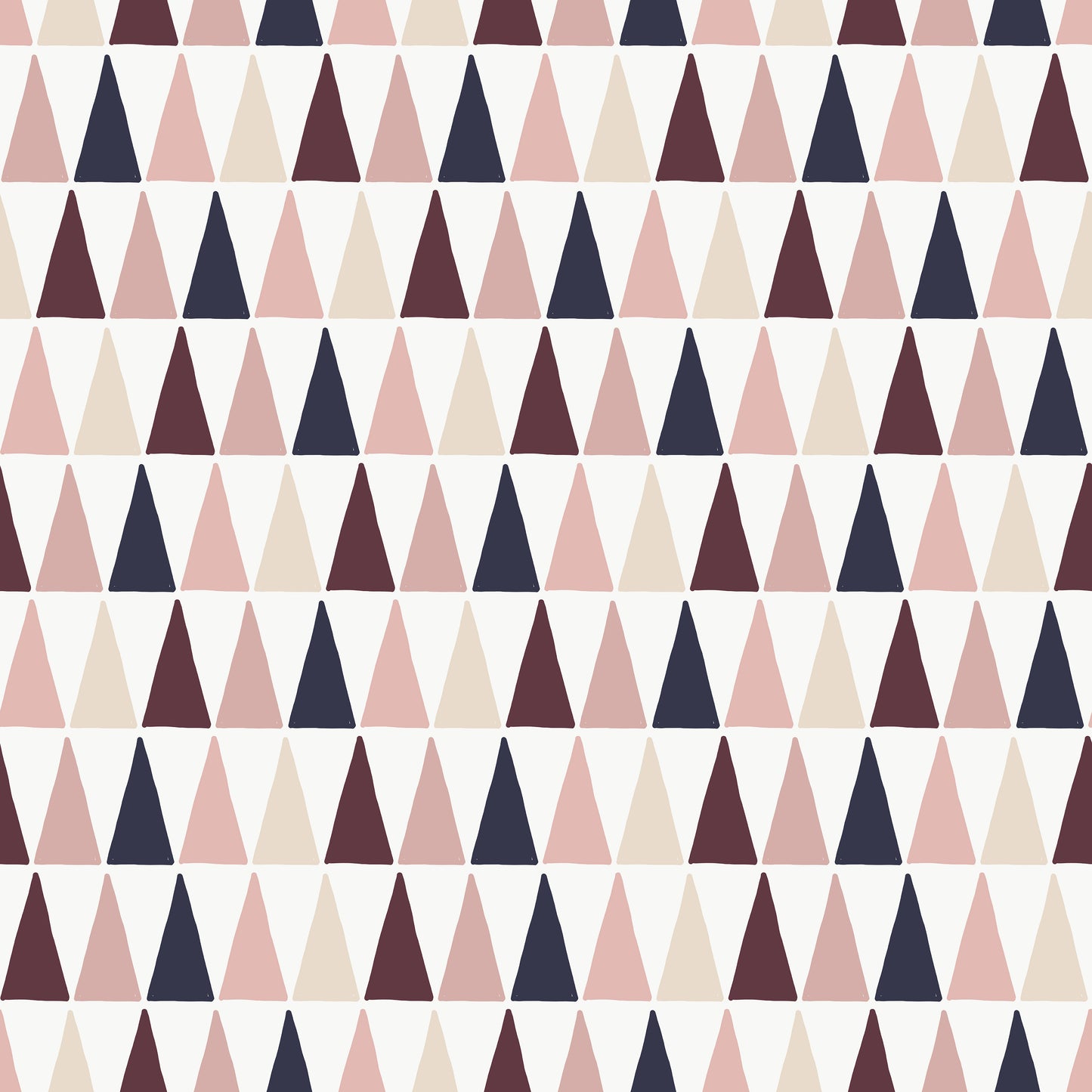 Navy Blush Triangles Print Vinyl Furniture Sticker