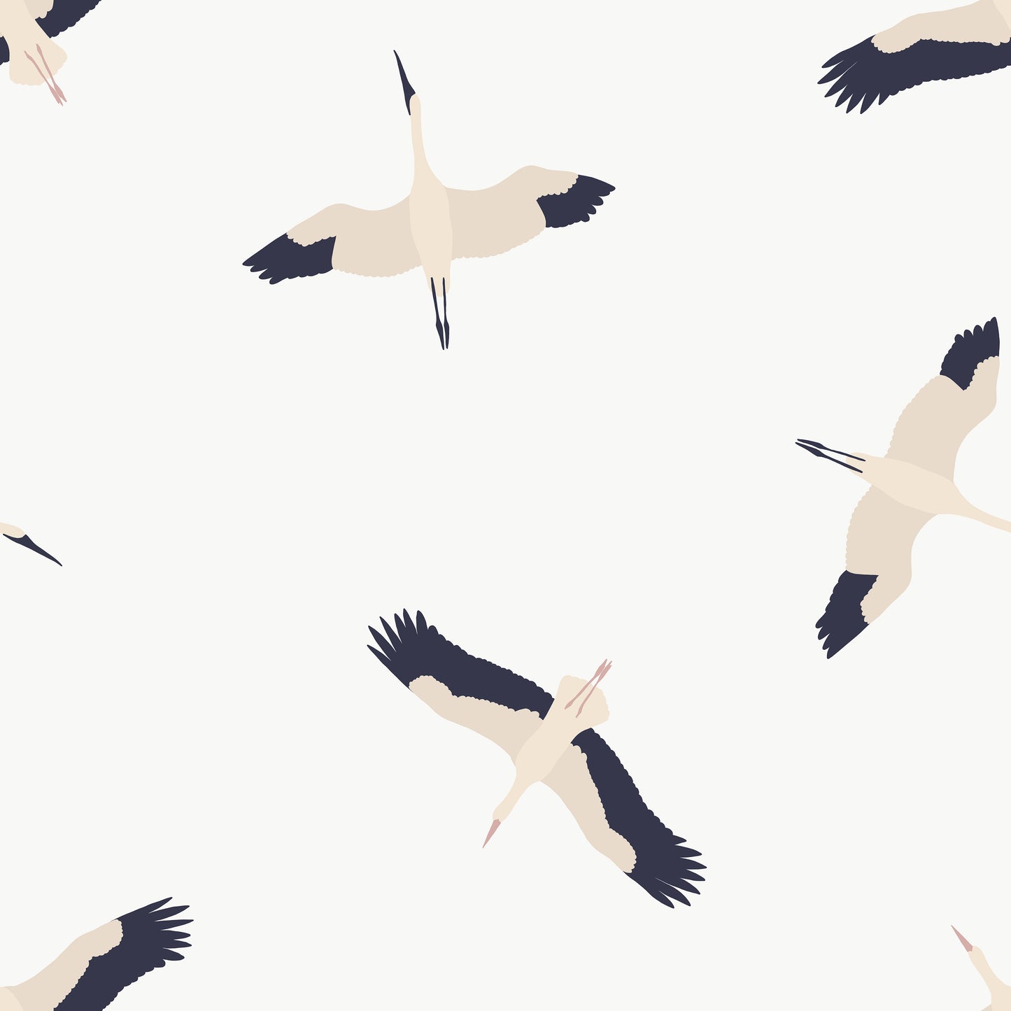 Crane Flying Bird Self Adhesive Vinyl