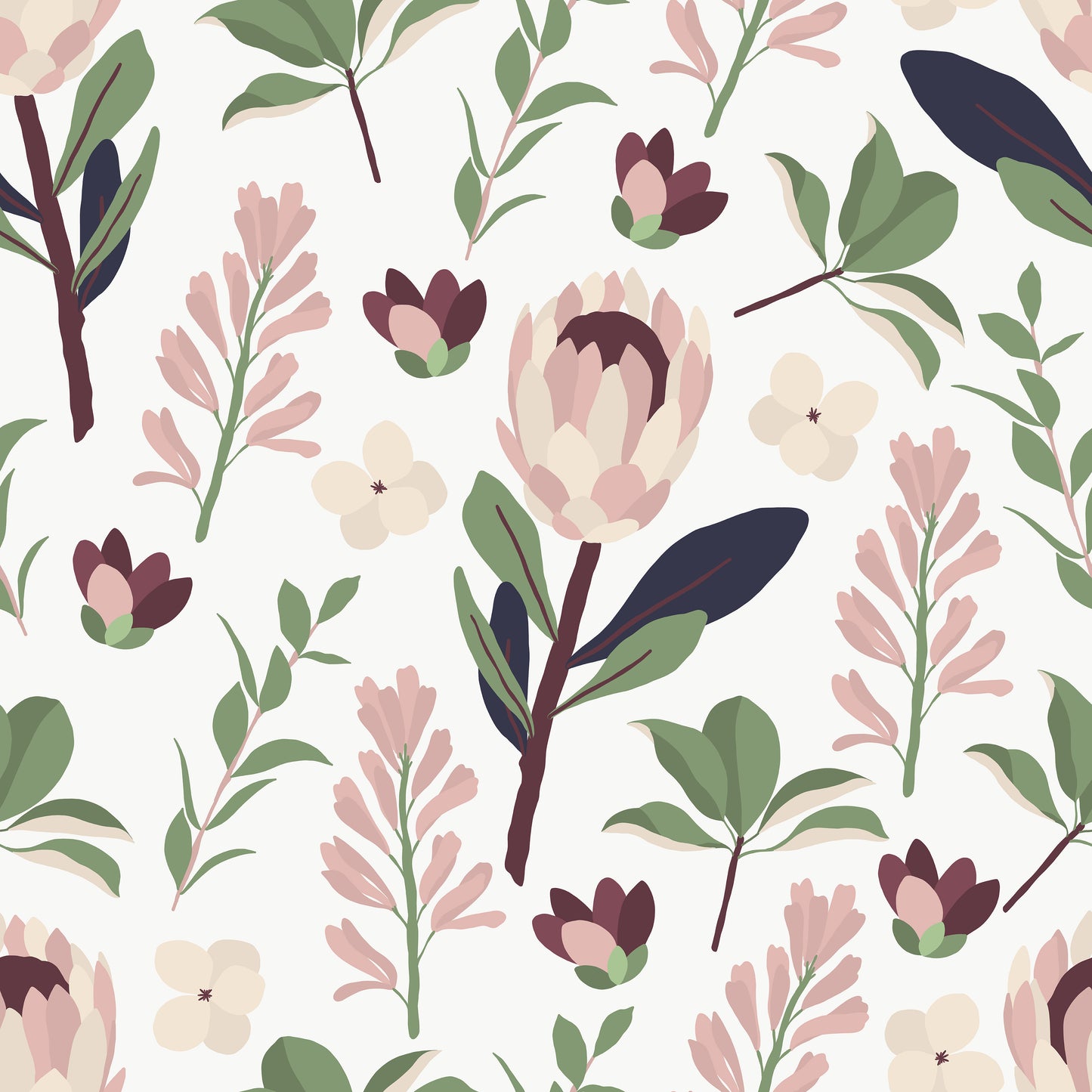 Foliage Nature Flower Stem Self Adhesive Vinyl