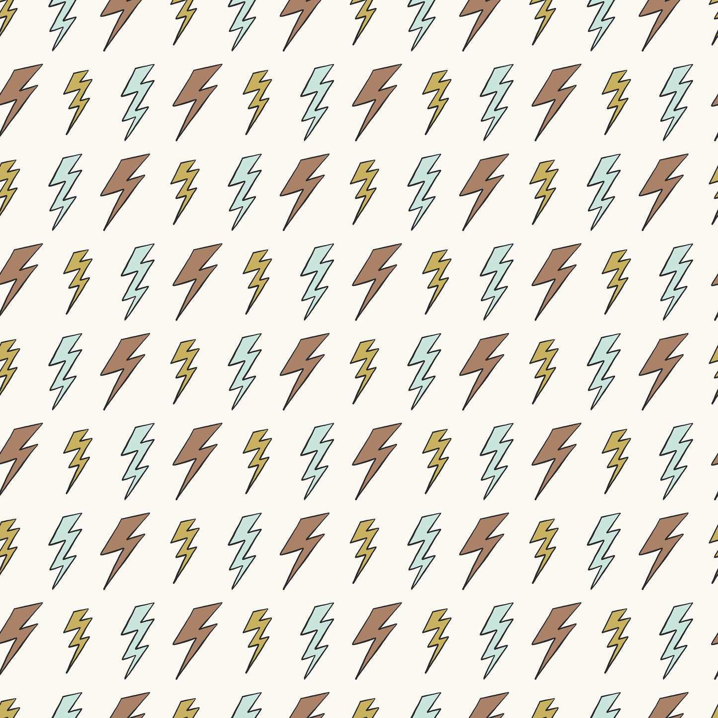 Mini Lightning Bolts Print Self Adhesive Vinyl